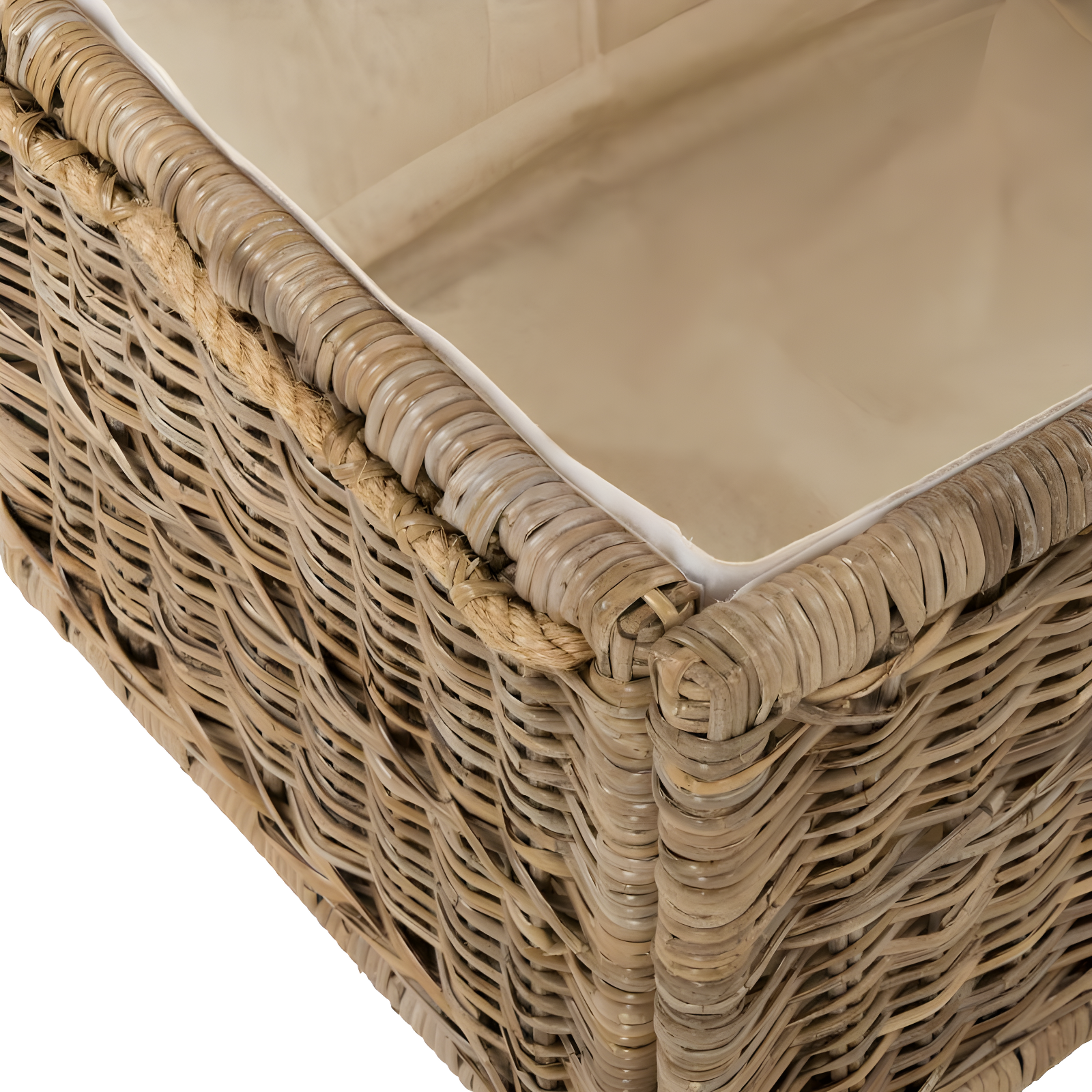 happimess Caden 30" Wicker Storage Trunk, Natural