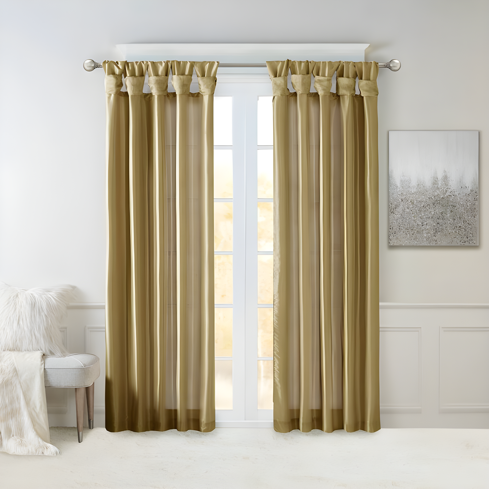 Madison Park Rivau Light-Filtering Single Curtain Panel