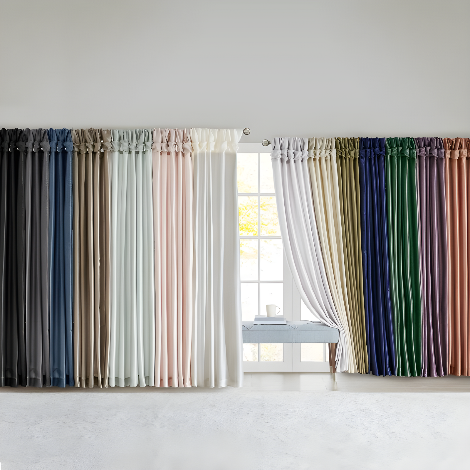 Madison Park Rivau Light-Filtering Single Curtain Panel