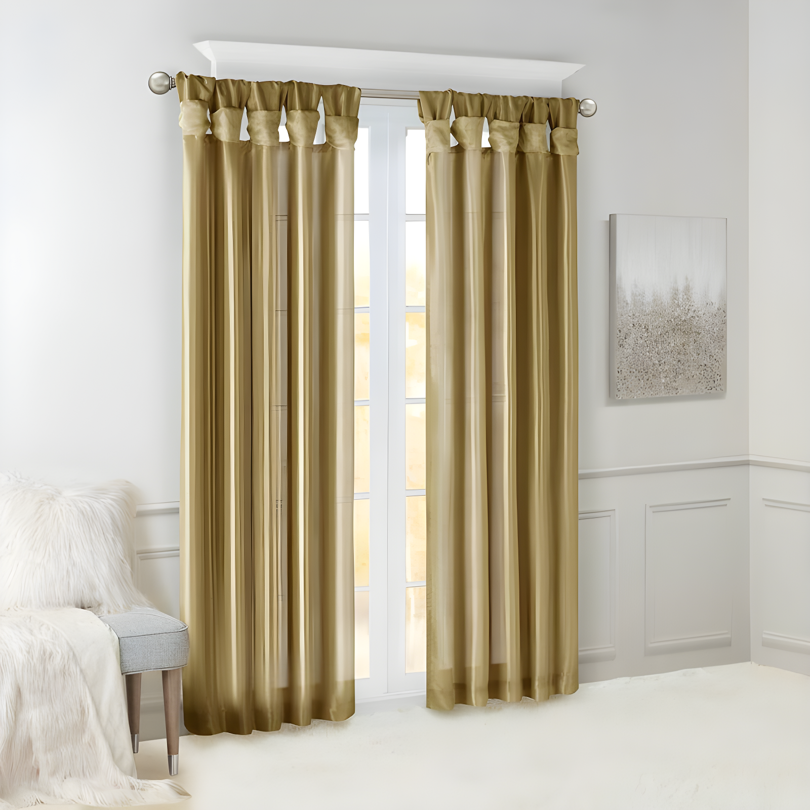 Madison Park Rivau Light-Filtering Single Curtain Panel