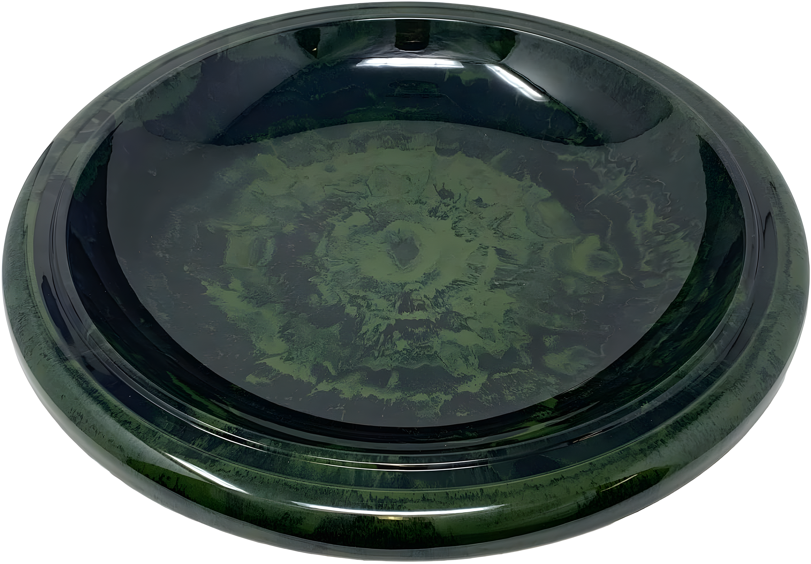 Tierra Garden Birds 19" D Hunter Green Fiber Clay Birdbath Bowl