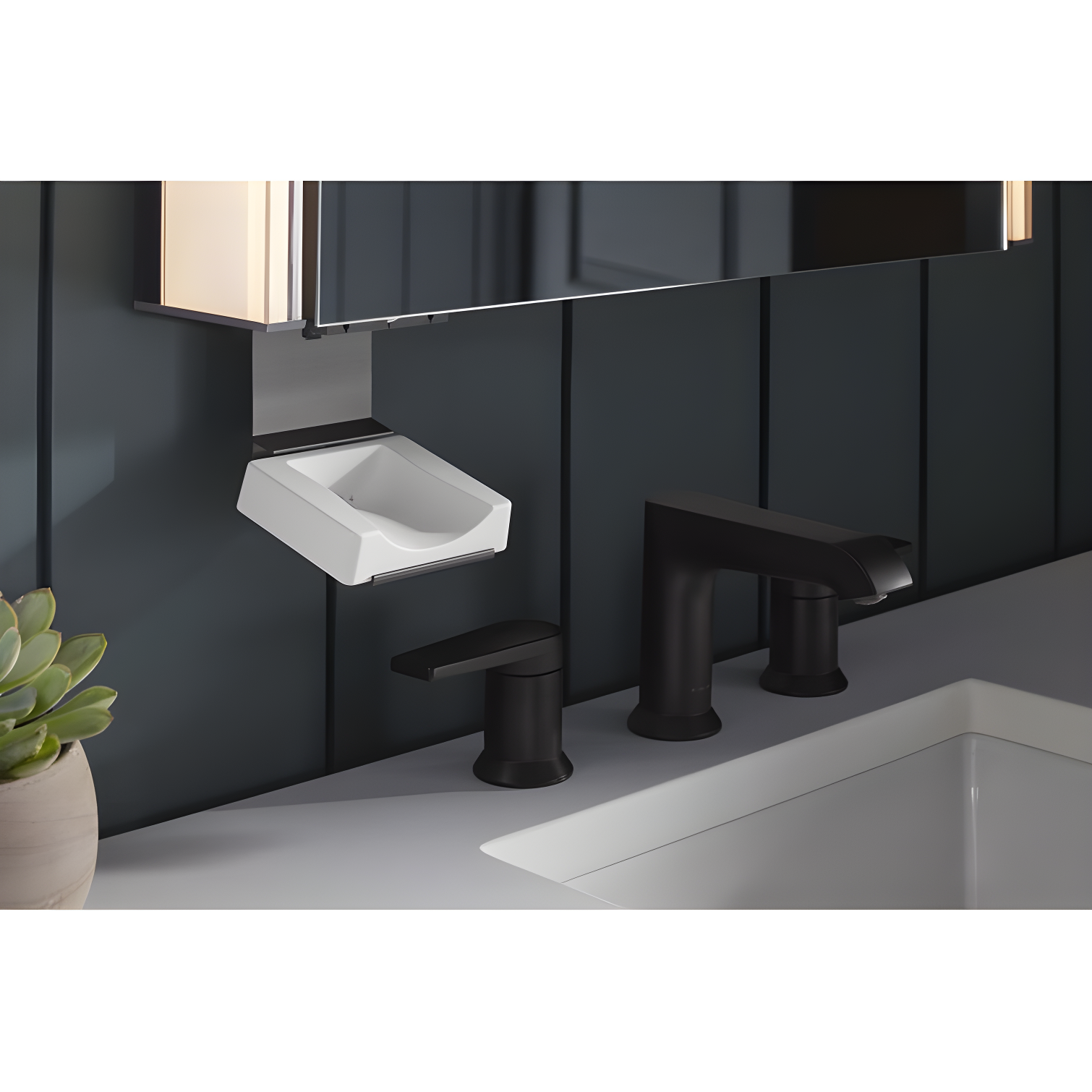 Kohler K-81145-SLE-DA1 Maxstow Surface Mount Frameless Medicine Cabinet with LED Lighting