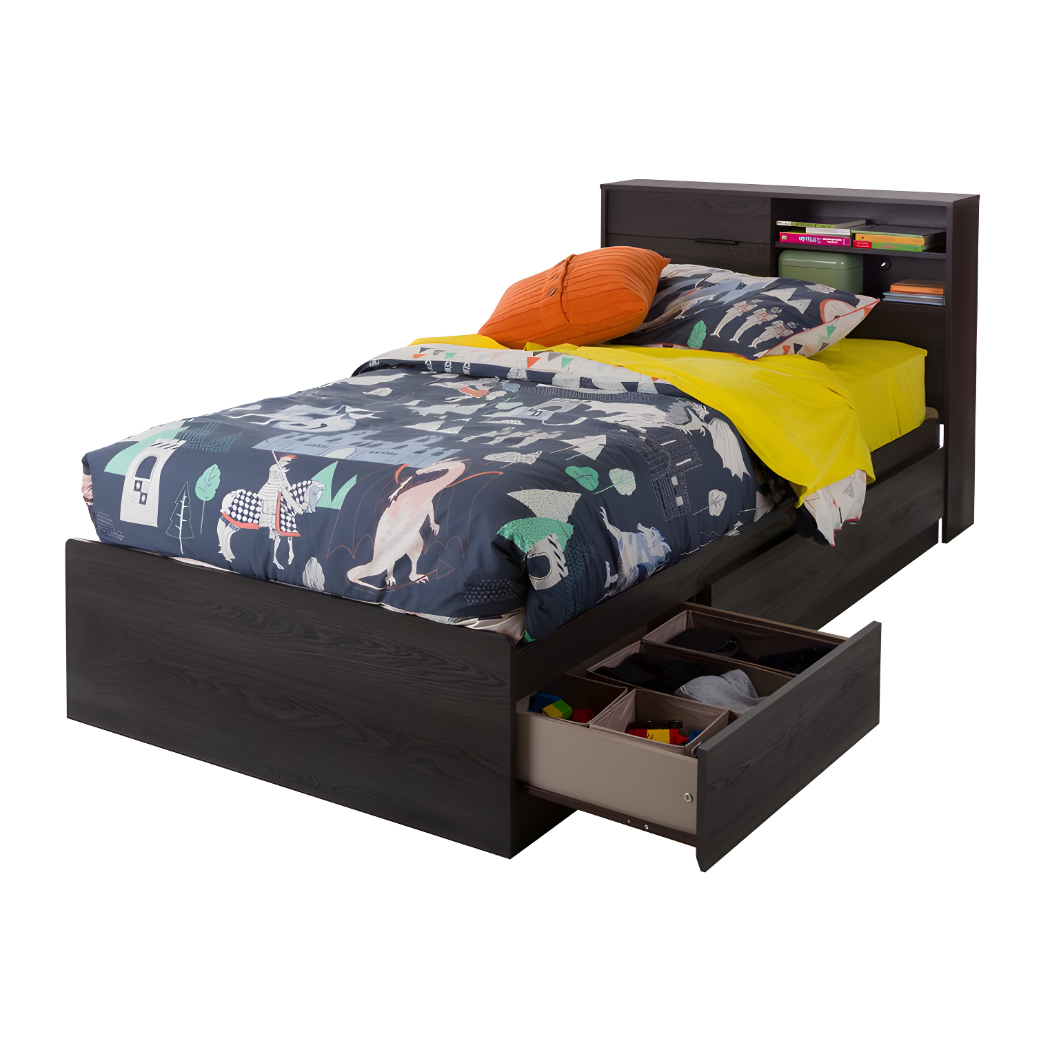 Fynn Twin Bookcase Headboard
