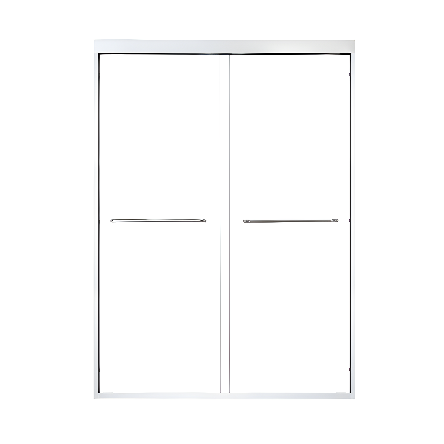 Ennis 48" W x 76" H By Pass Framed Shower Door with Clear Glass