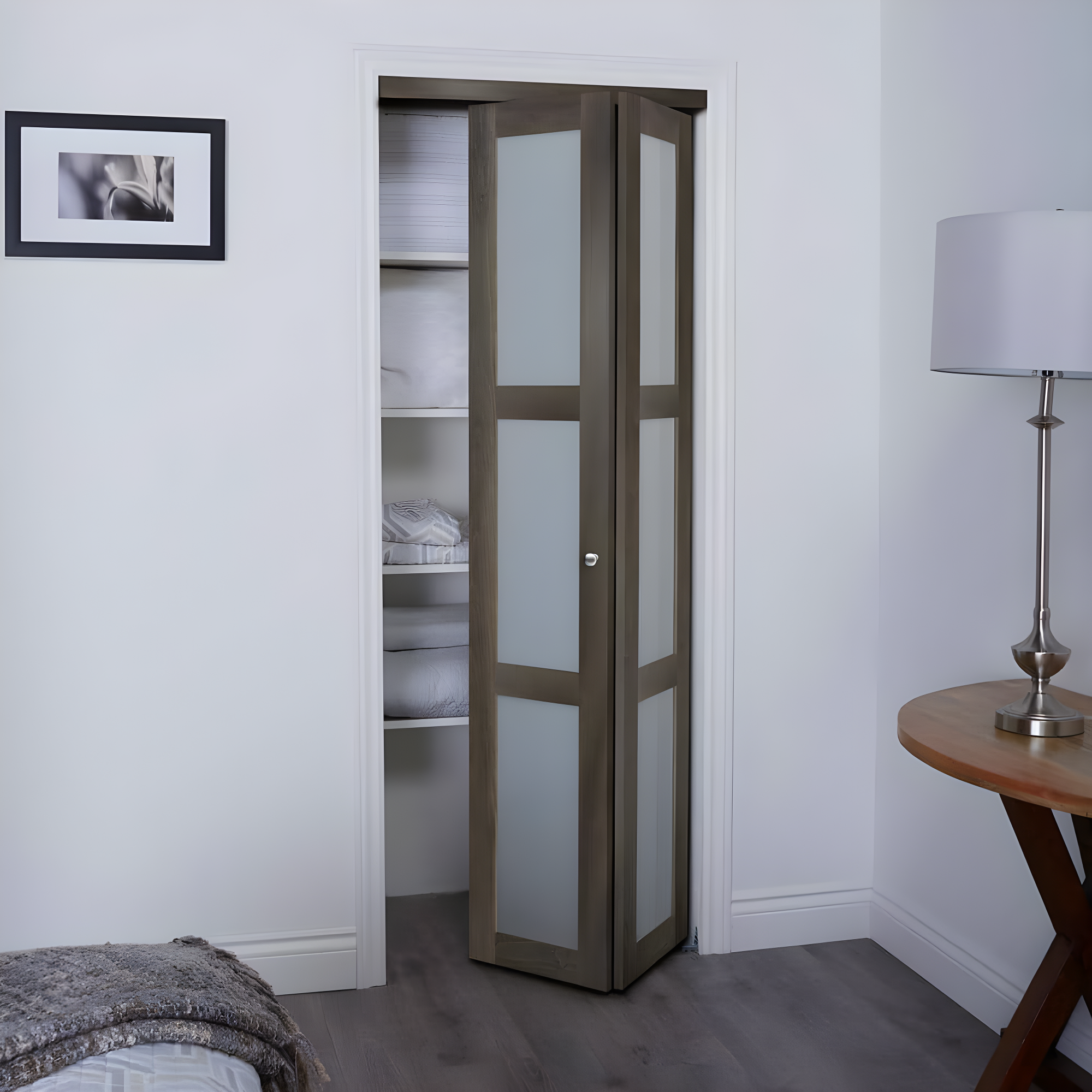 Renin Euro 3-Lite Glass Bi-Fold Door