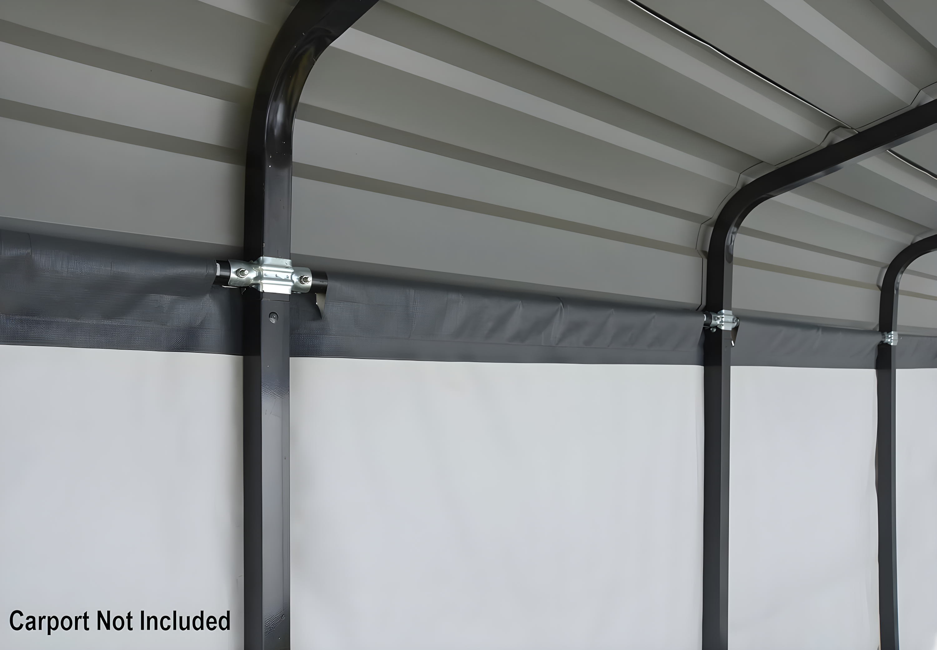 Arrow Enclosure Kit for Arrow Carport 10ft x 15ft Gray