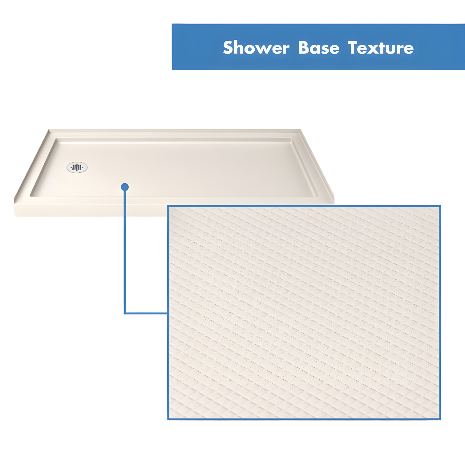 SlimLine 60" x 30" Single Threshold Shower Base