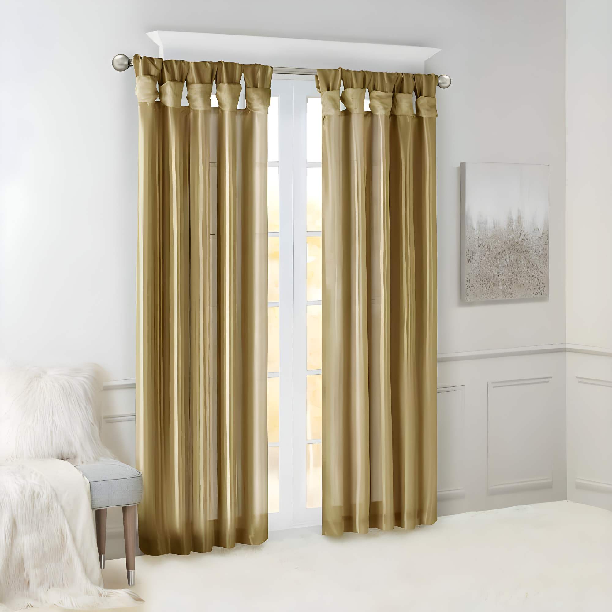 Madison Park Rivau Light-Filtering Single Curtain Panel