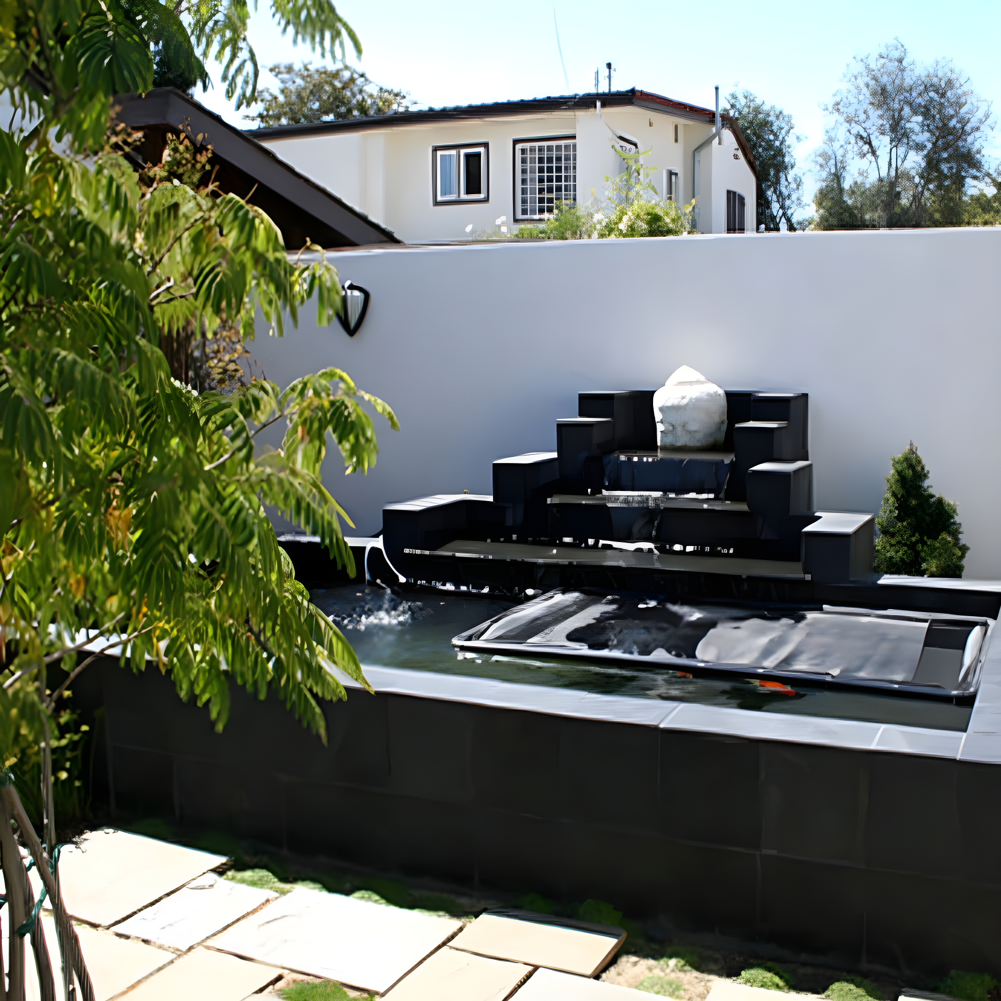 Fountain & Water Feature Restoration Paint Pond Shield Epoxy Pond Coating by Pond Armor Clear