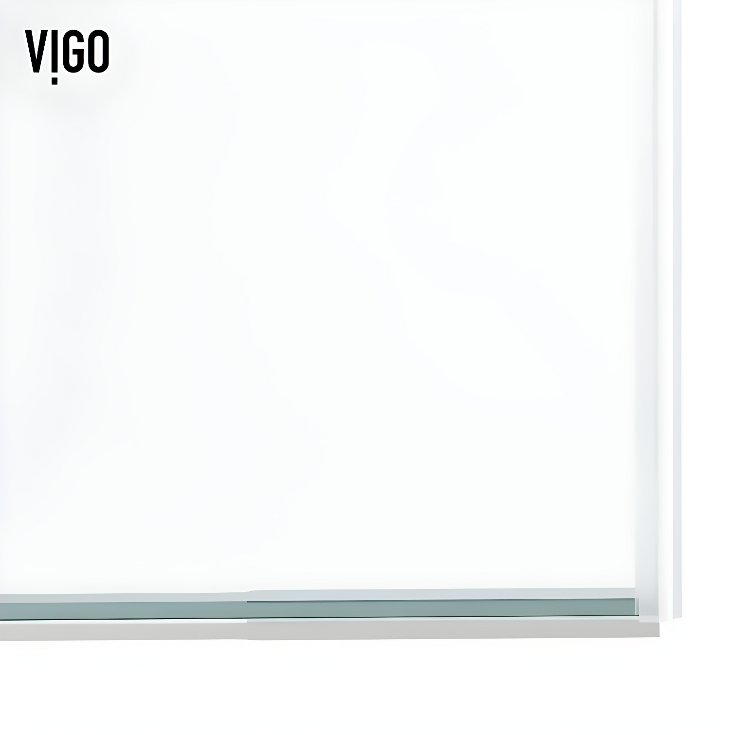 Houston 56-60" W x 66" H Double Sliding Frameless Tub Door with 3/8" Clear Glass