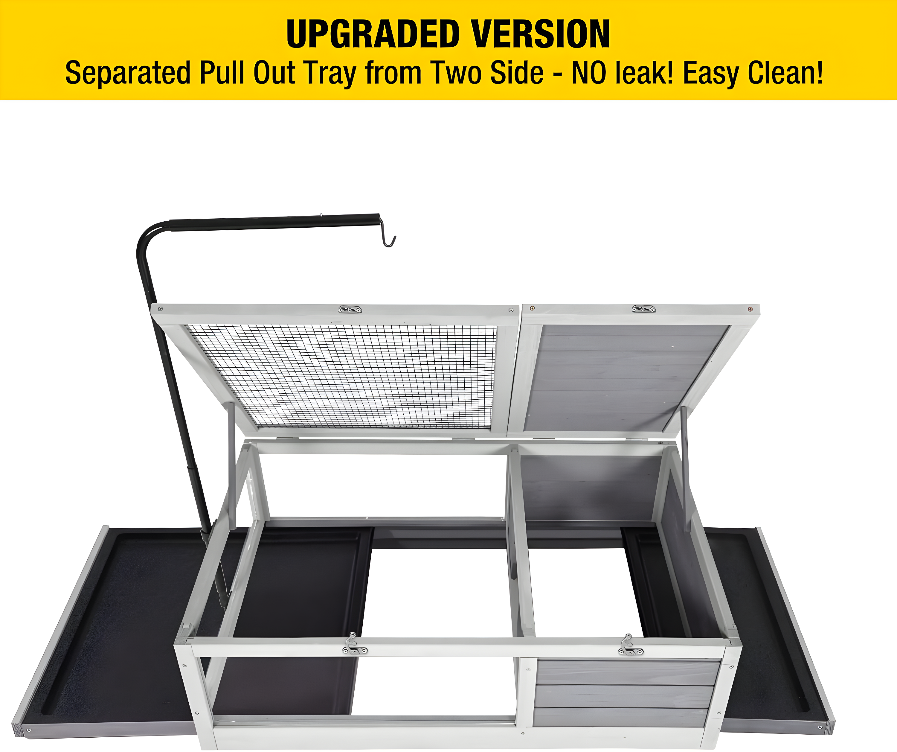 Aivituvin Wooden Tortoise Habitat | Reptile Cage-AIR55