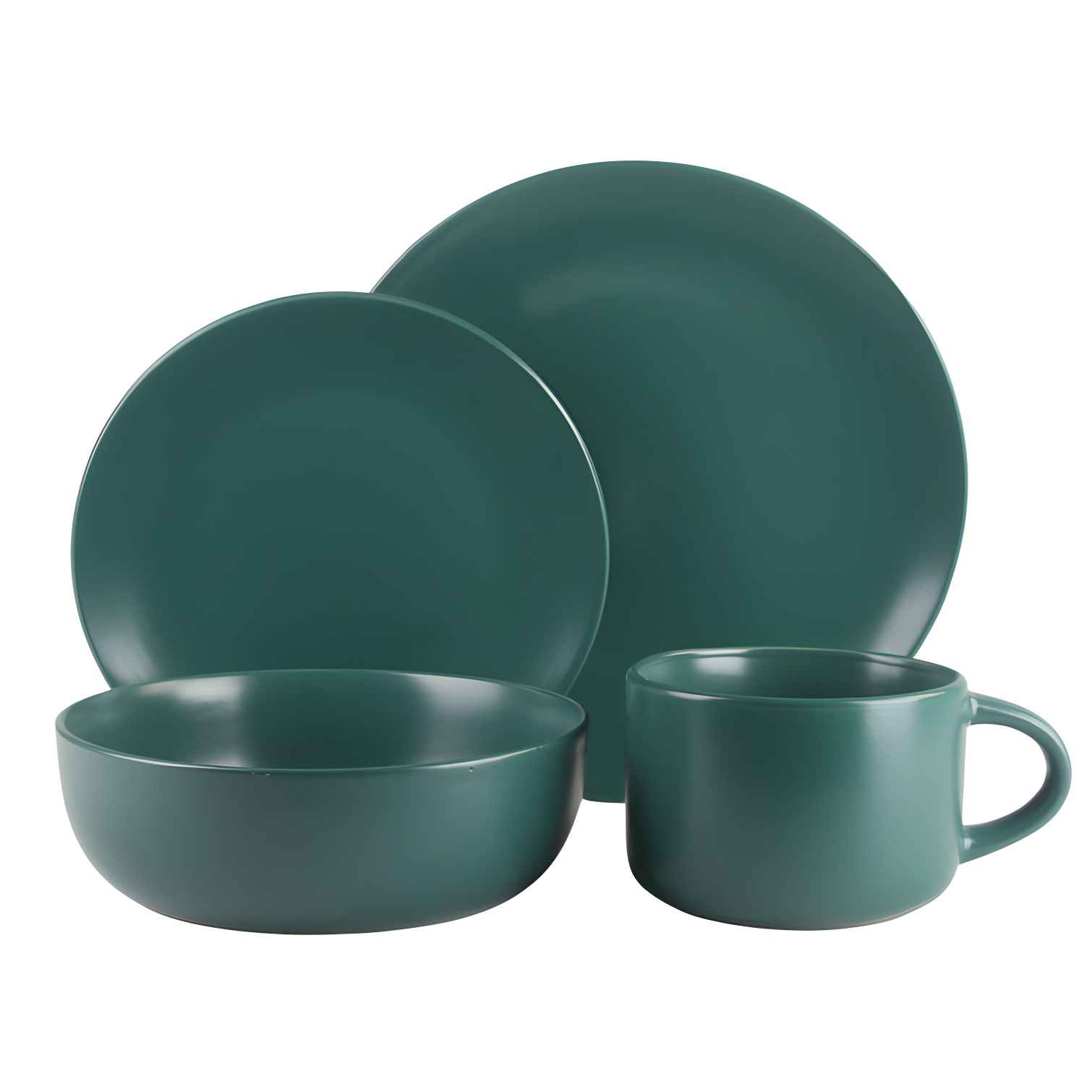 Wazee Matte 16 Piece Dinnerware Set, Service for 4