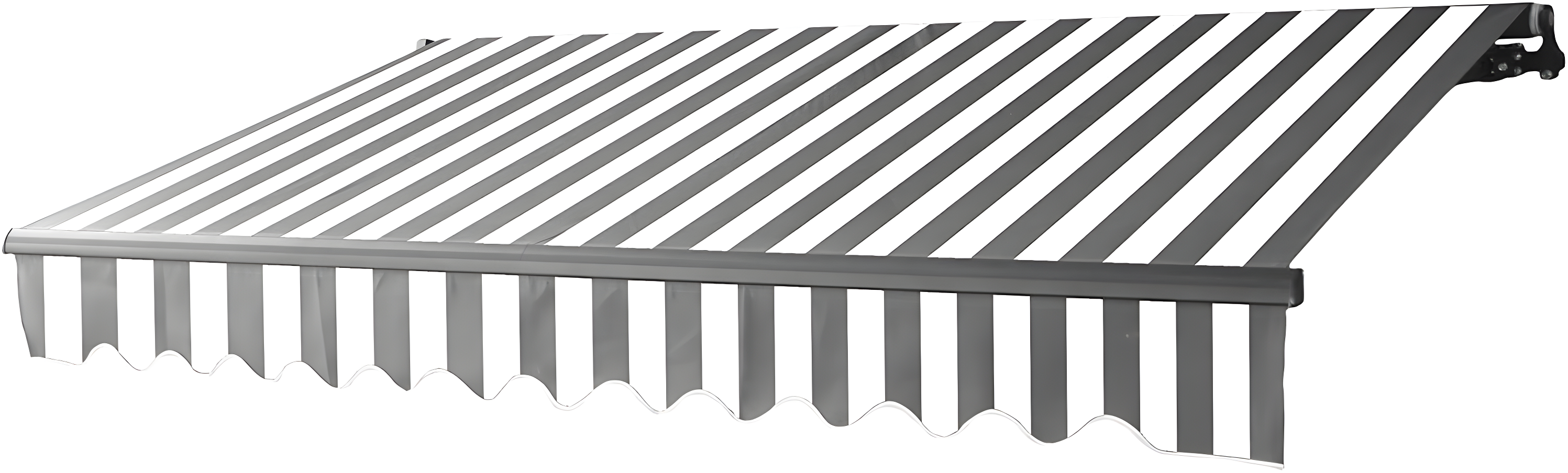 Motorized Retractable Patio Awning- Black Frame