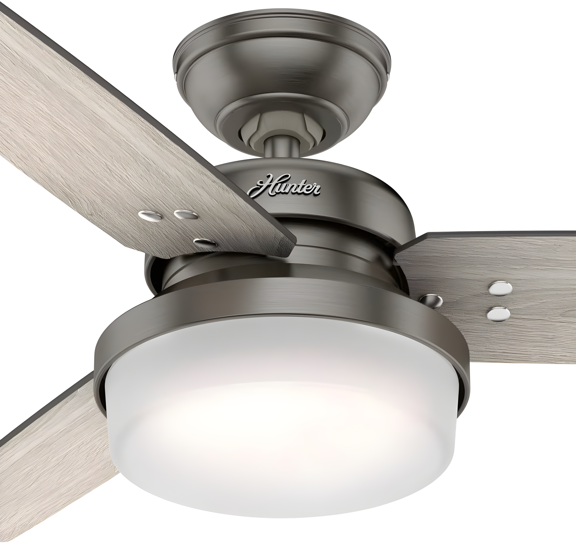 44" Sentinel 3 - Blade Standard Ceiling Fan with Remote Control and Light Kit Included
