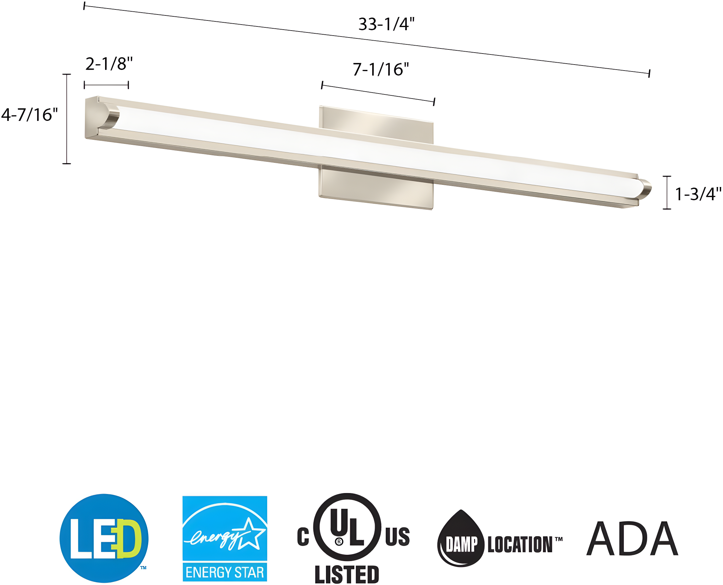 Lithonia Lighting Fmvcsls 36In Mvolt 90Cri M4 Contractor Select Fmvcsls 33" Wide