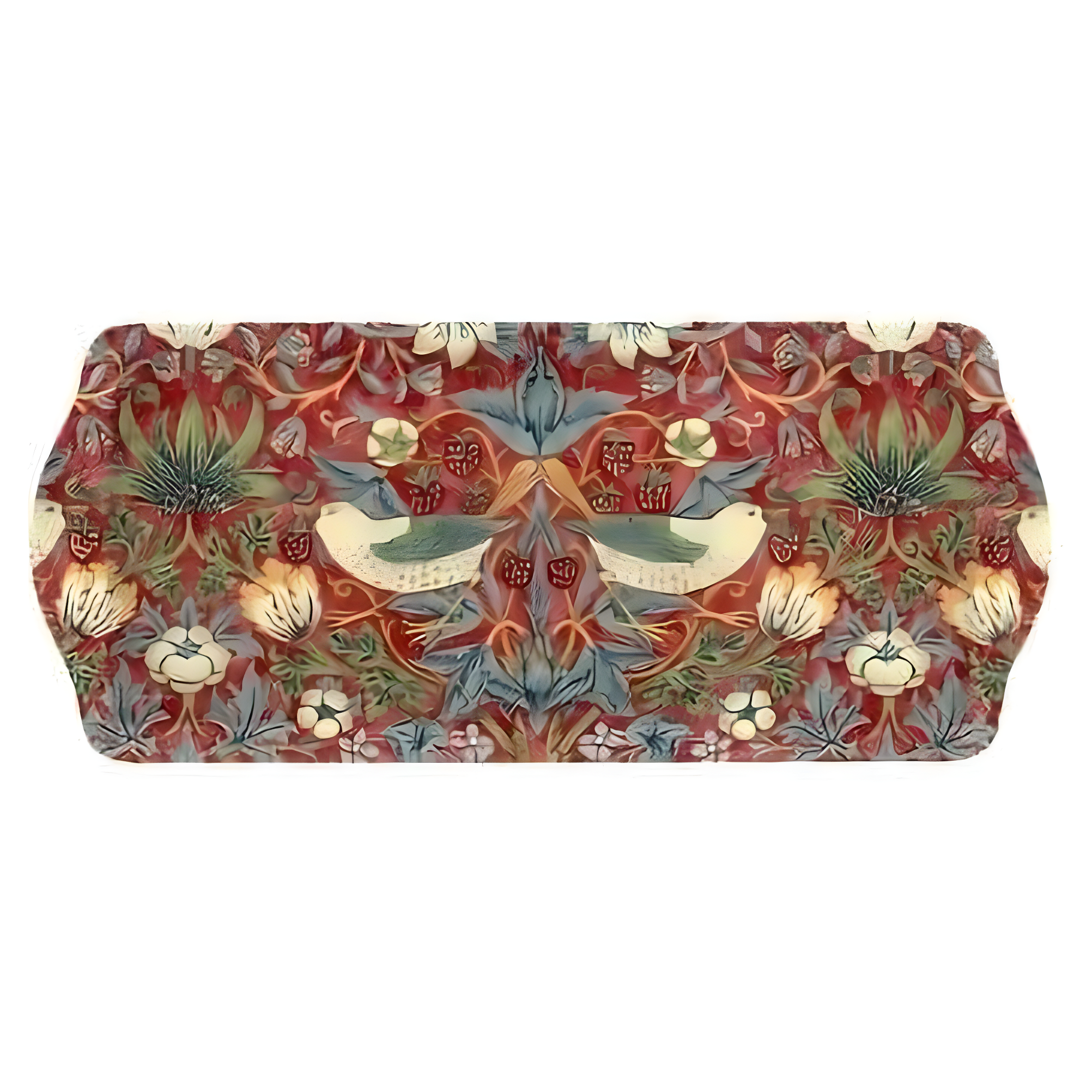 Pimpernel Strawberry Thief Red Melamine Sandwich Tray 15.1 X6.5"