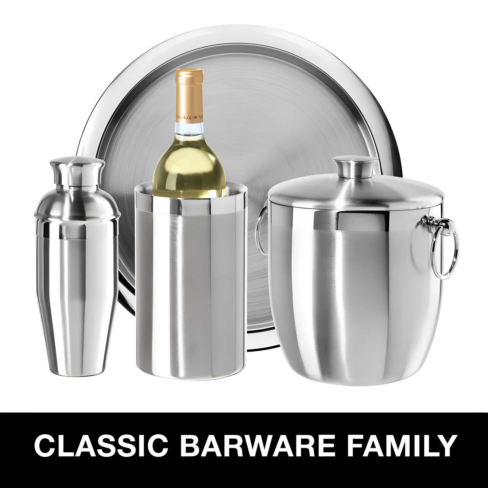 OGGI Oggi Barware Stainless Steel Champagne Ice Bucket
