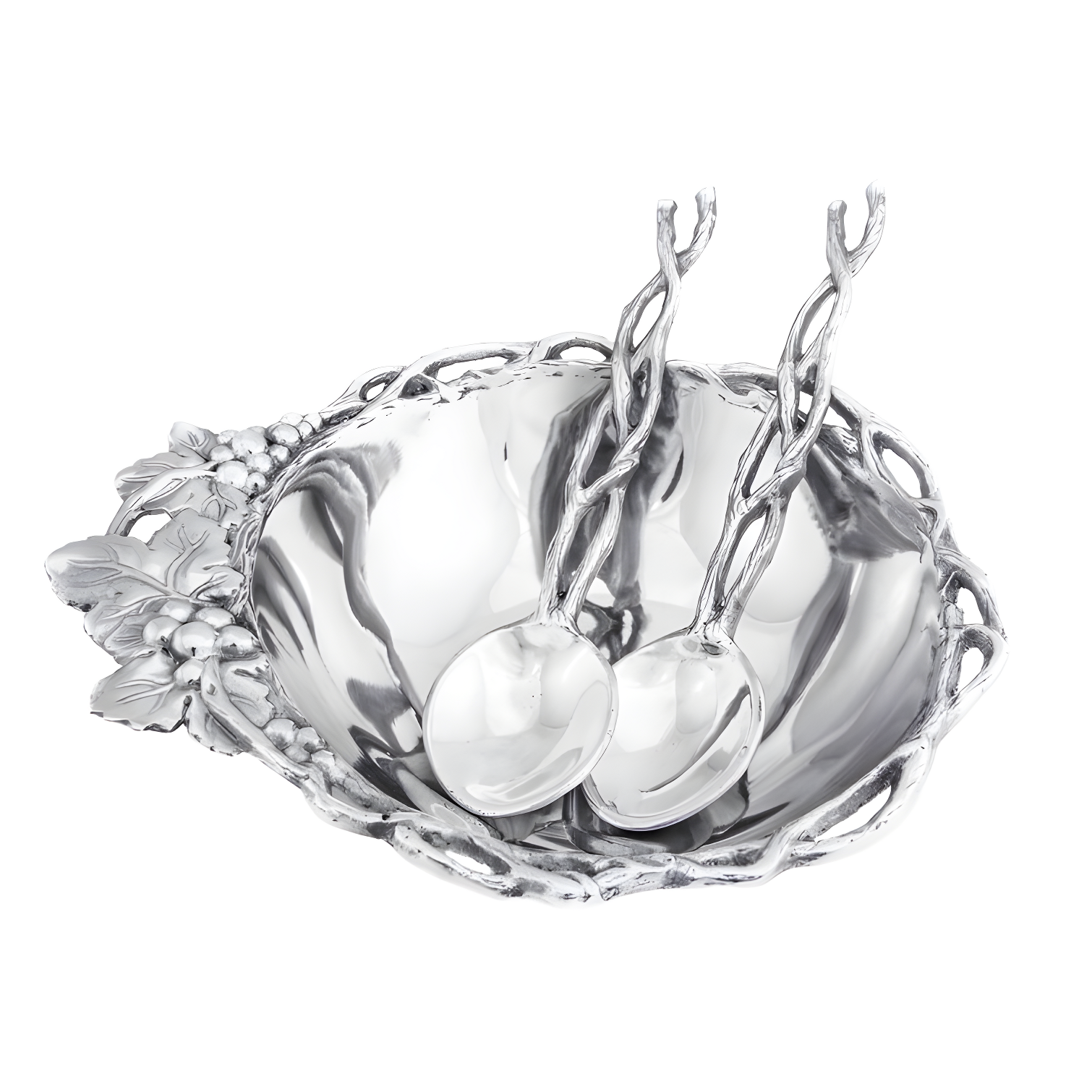 Arthur Court Designs Grape Aluminum Salad Bowl (Set of 3)