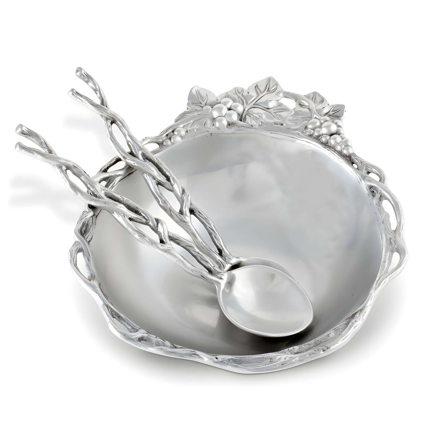 Arthur Court Designs Grape Aluminum Salad Bowl (Set of 3)