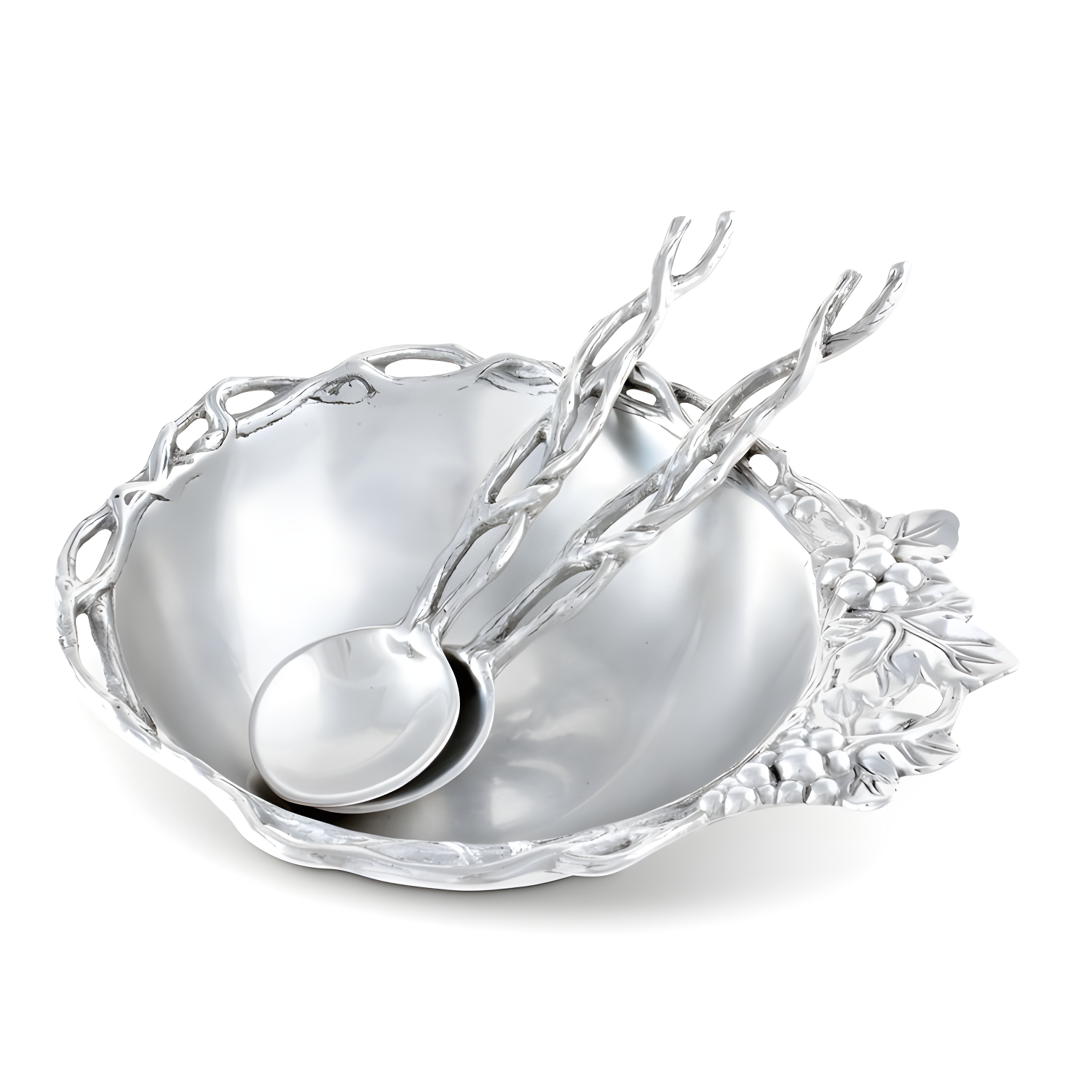 Arthur Court Designs Grape Aluminum Salad Bowl (Set of 3)