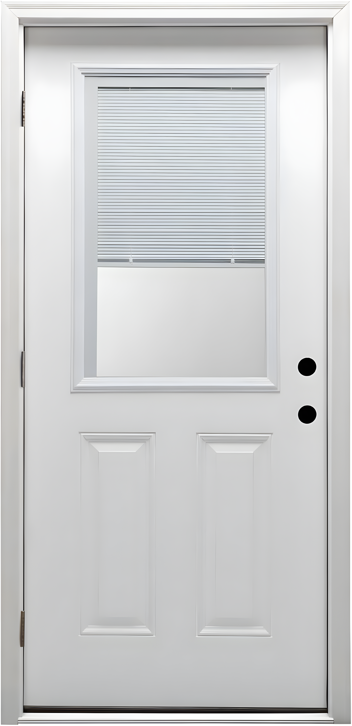 MMI DOOR Clear Glass 80'' Paneled Fiberglass Front Entry Doors