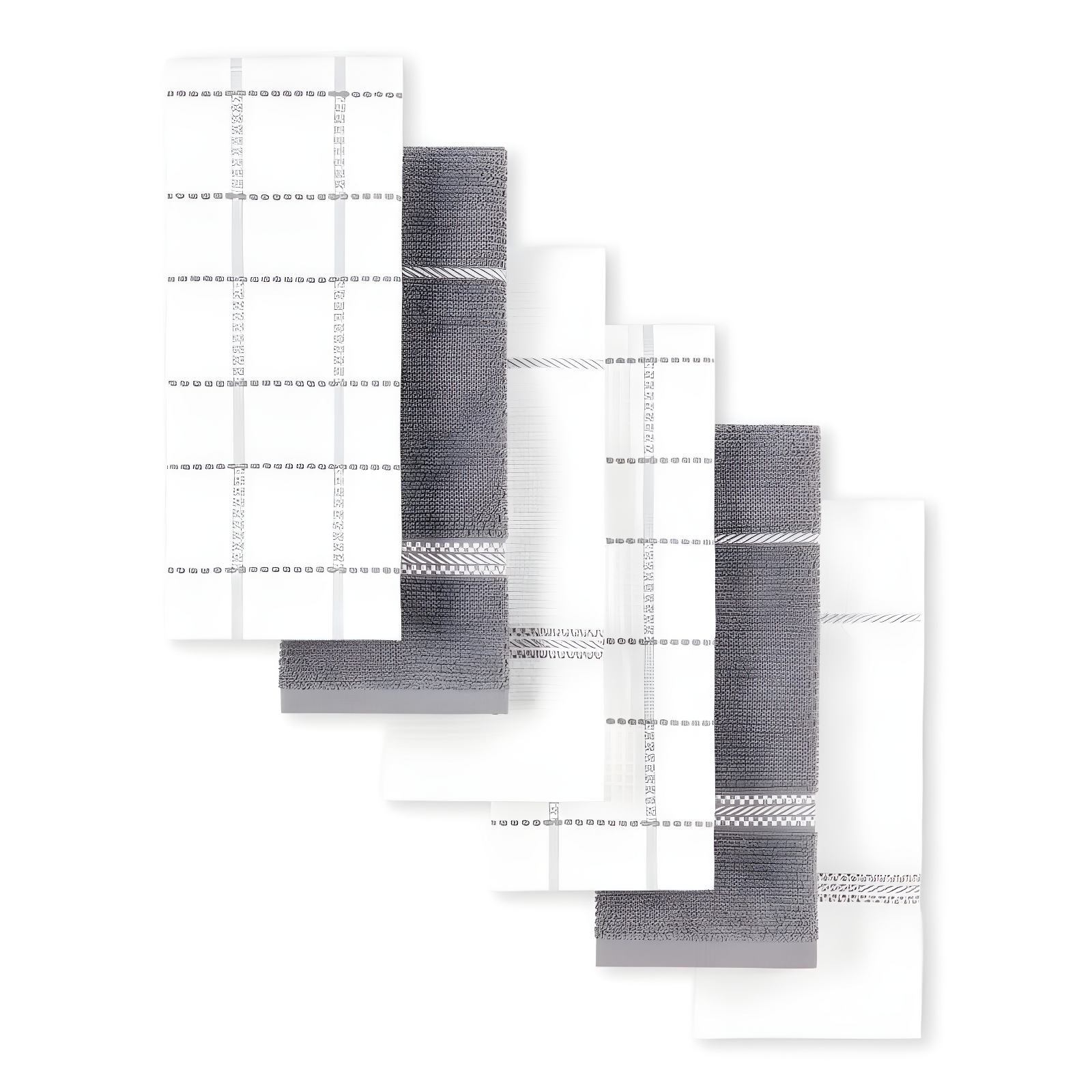 Martha Stewart Martha Stewart Modern Waffle Kitchen Towel Set 6-Pack, Linen, 16"x28" (Set of 6)