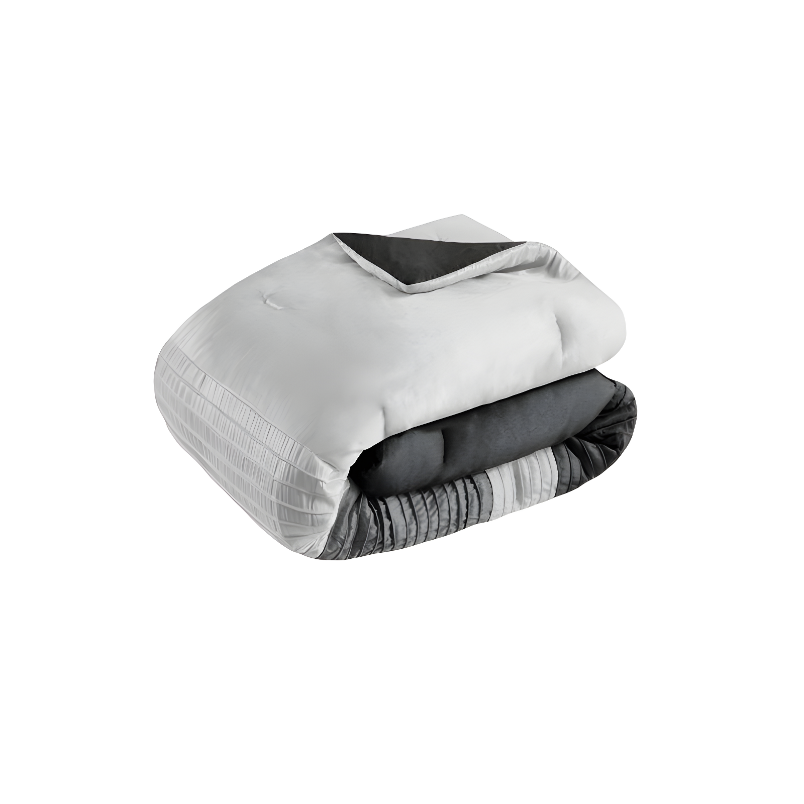 Madison Park Amherst 7 Piece Striped and Pleated Comforter Set