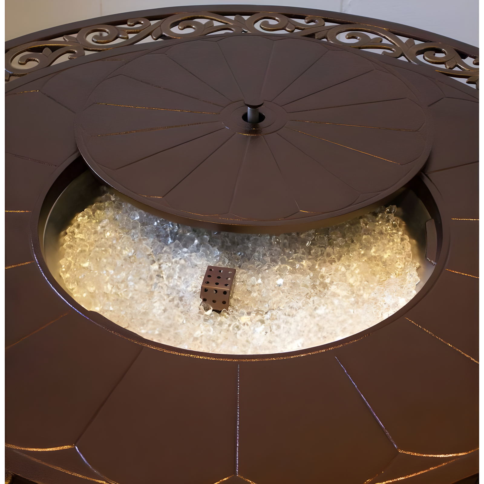 Ebern Designs Sorrels Aluminum Propane Fire Pit Table