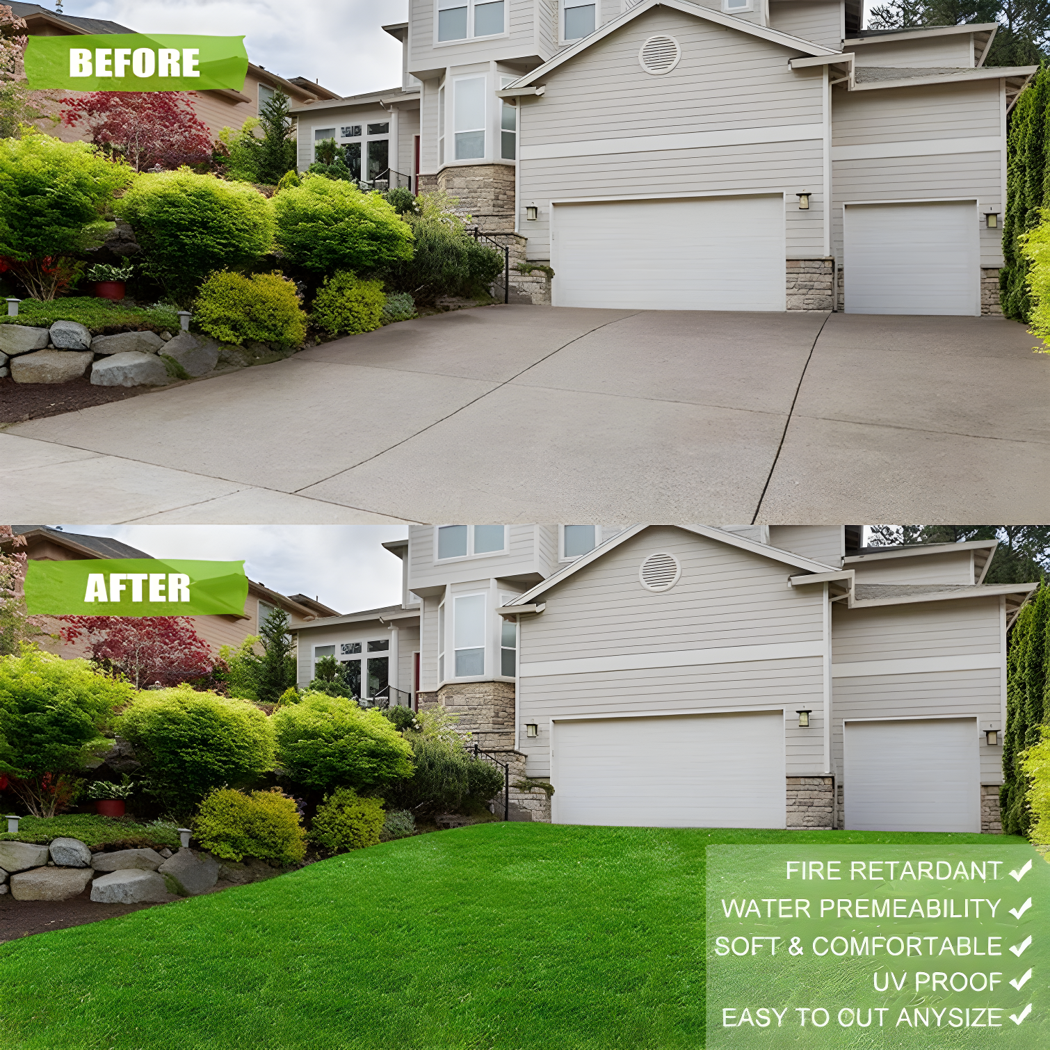 Fasward Outdoor Artificial Turf Panel