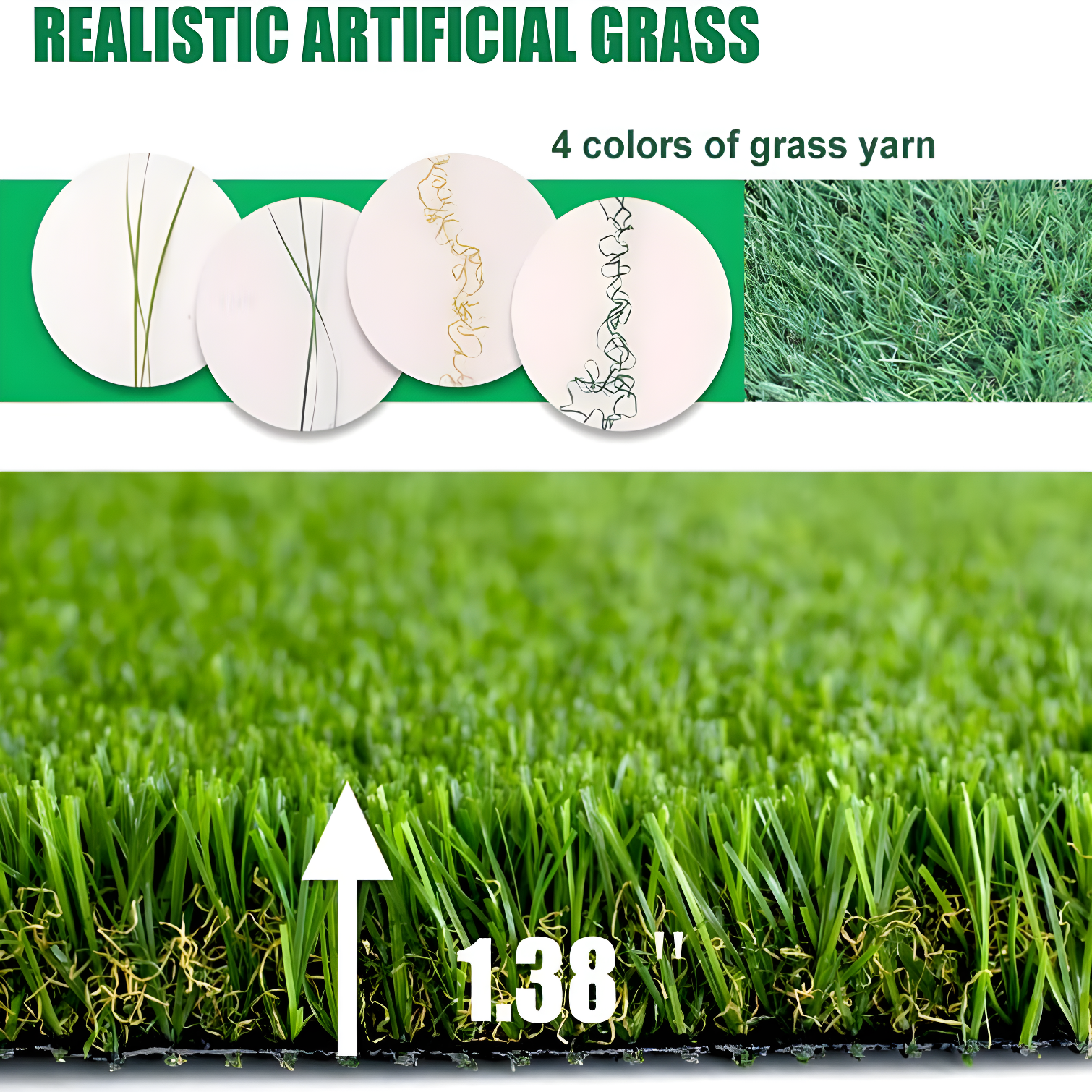 Fasward Outdoor Artificial Turf Panel