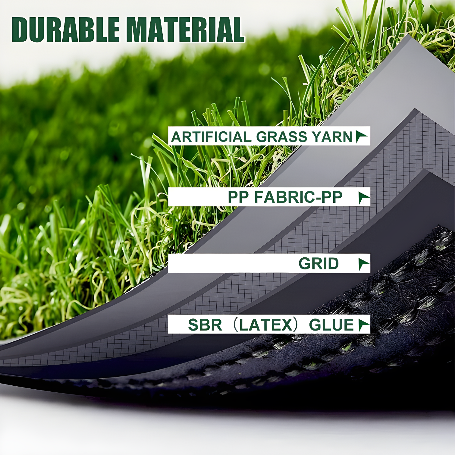 Fasward Outdoor Artificial Turf Panel