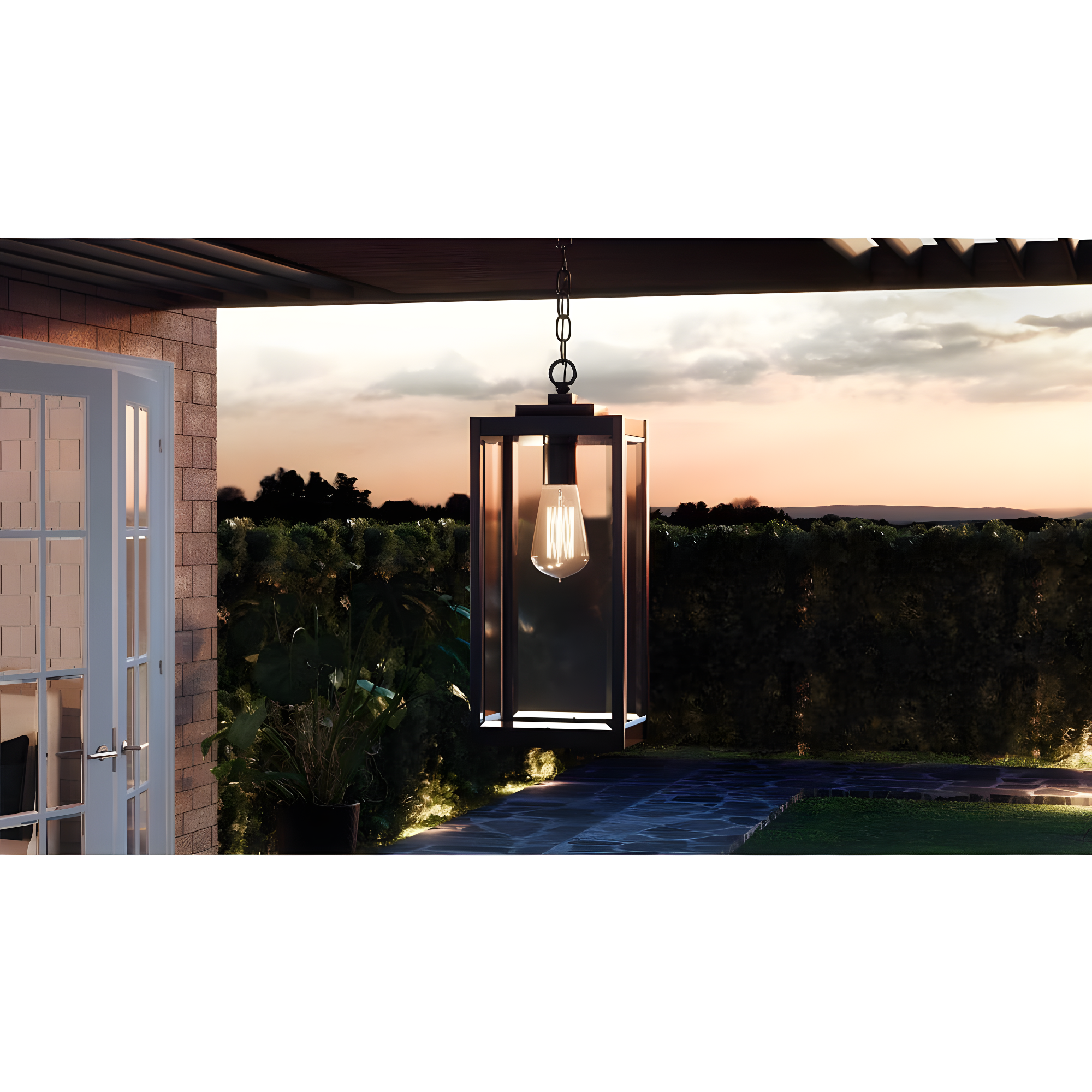 Quoizel Westover 20 3/4"H Earth Black Outdoor Hanging Light