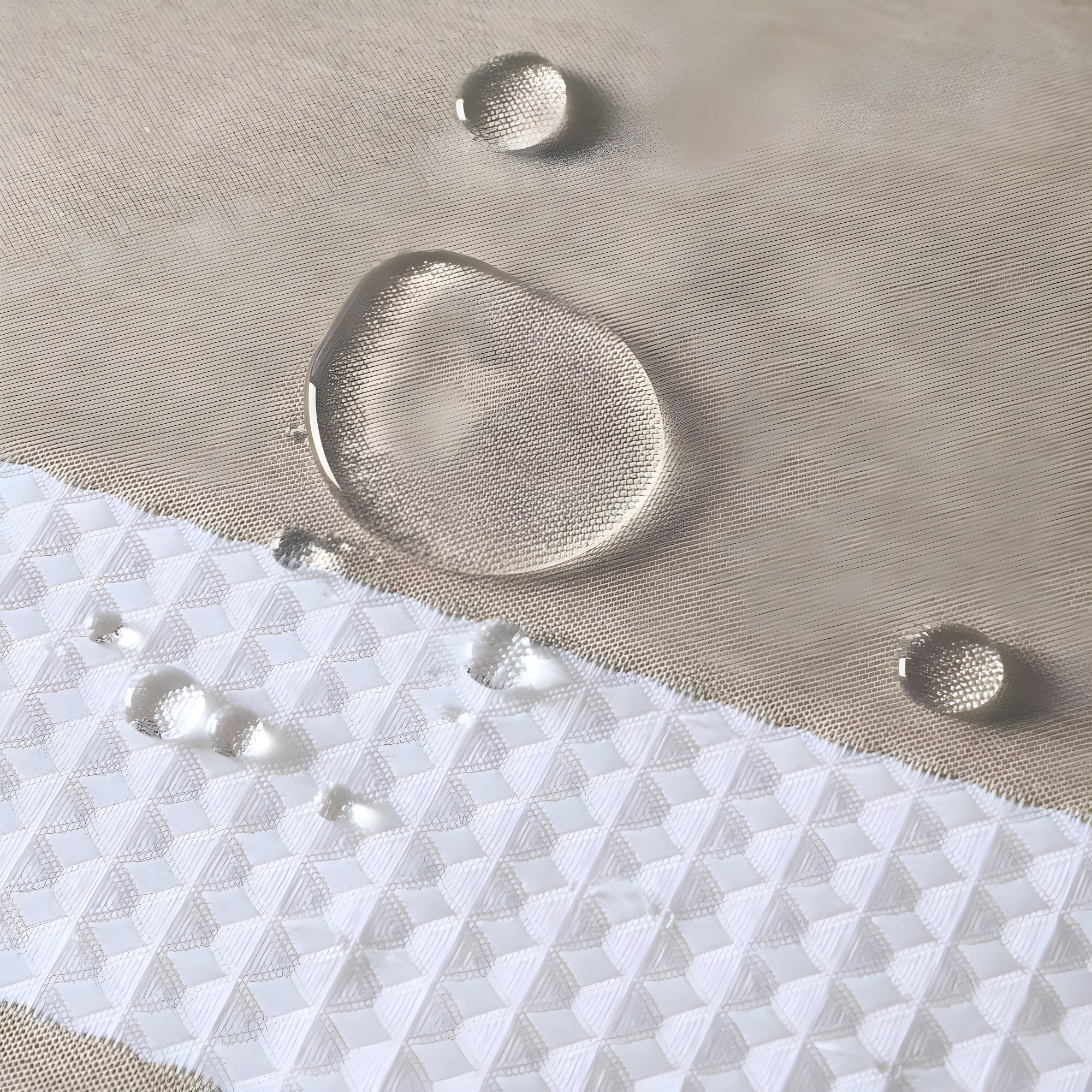 Spa Waffle Shower Curtain with 3M Treatment