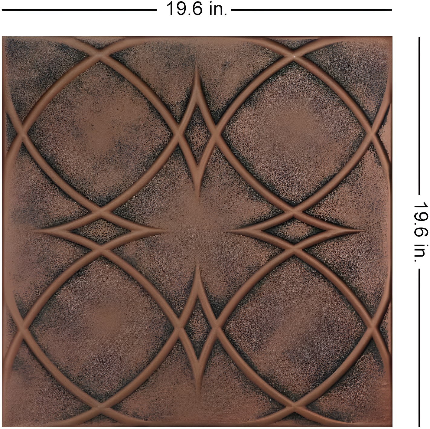 A La Maison Ceilings Circles and Stars 1.6 ft. x 1.6 ft. Polystyrene Glue-up Ceiling Tile (Set of 48)