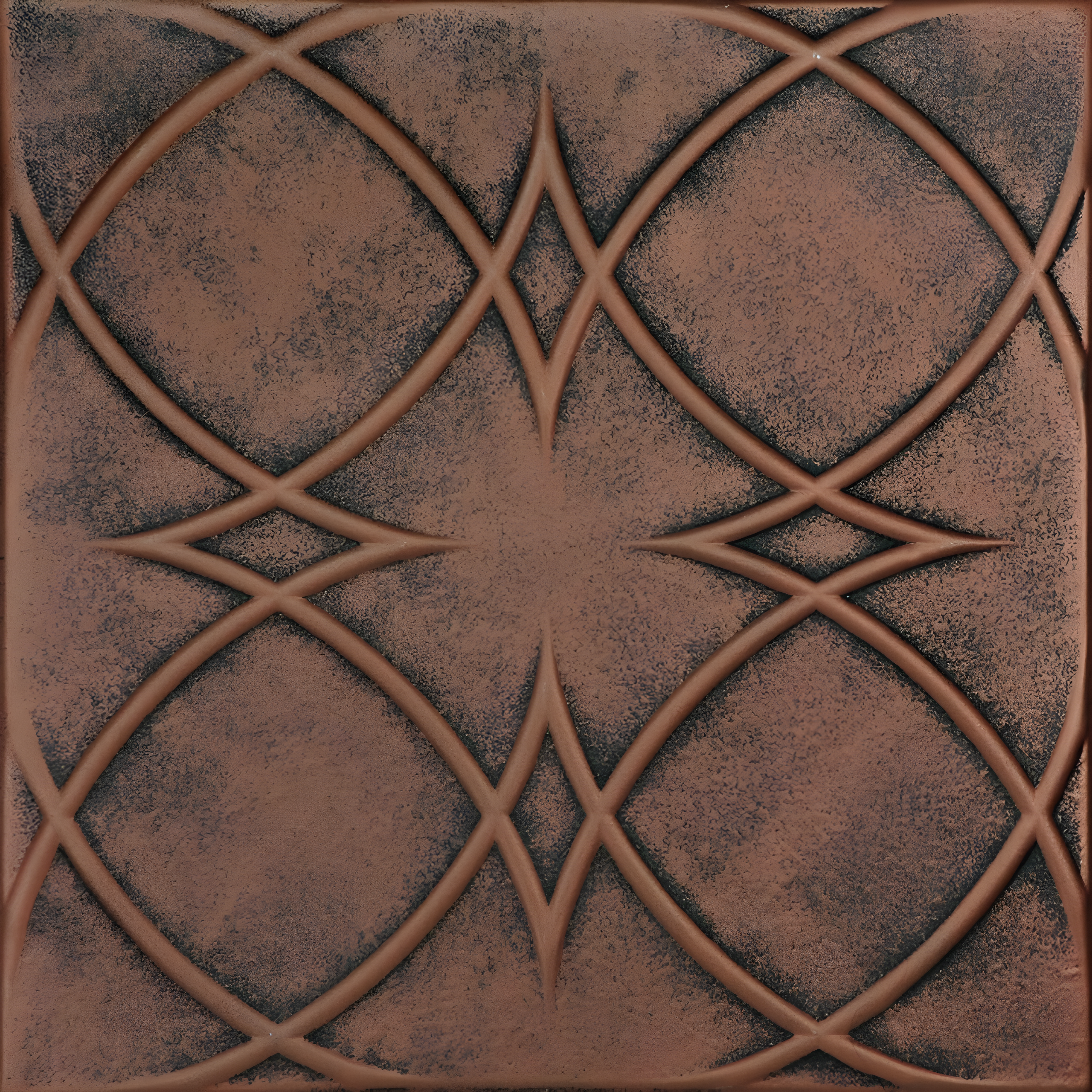 A La Maison Ceilings Circles and Stars 1.6 ft. x 1.6 ft. Polystyrene Glue-up Ceiling Tile (Set of 48)