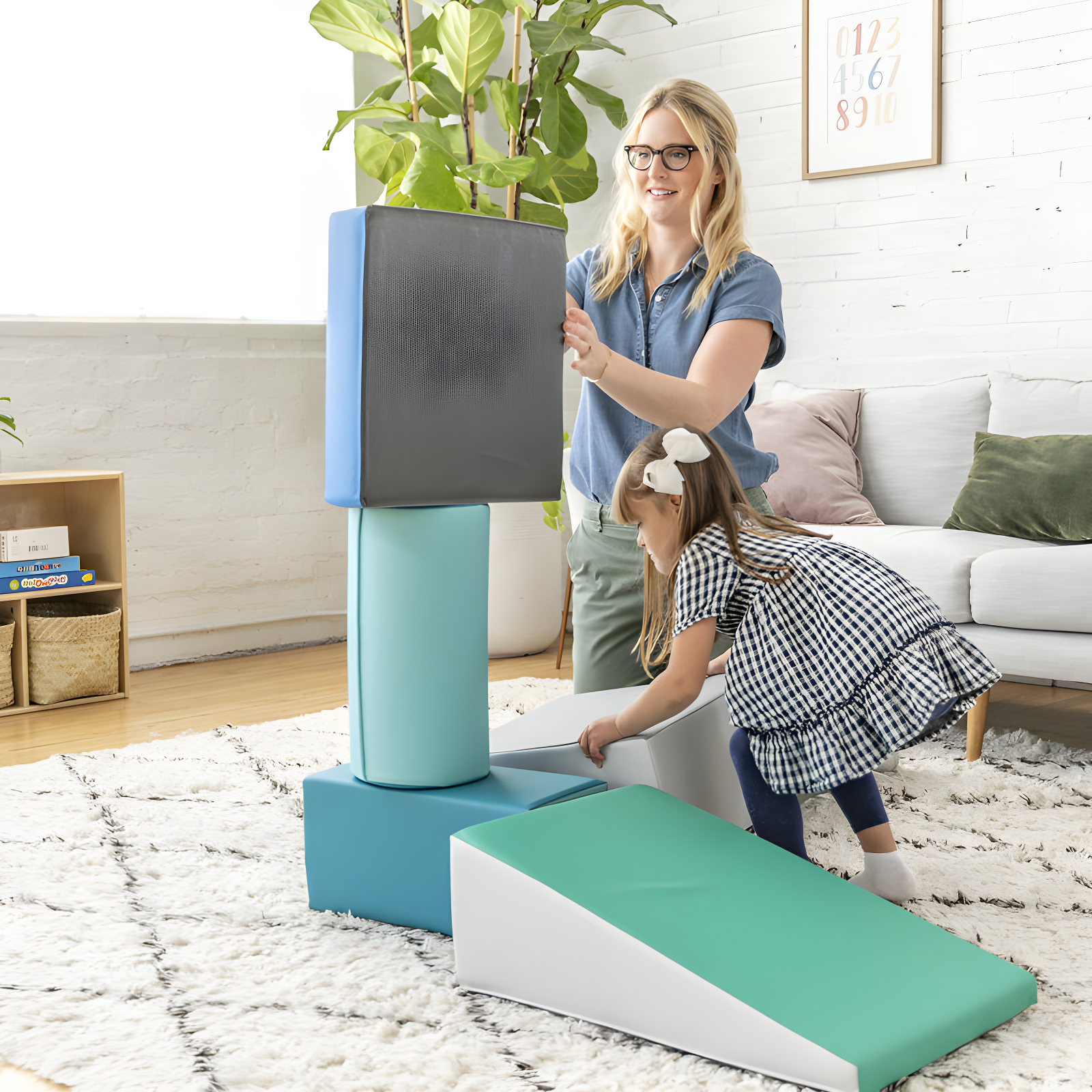 ECR4Kids SoftZone Climb and Crawl Playset, Building Blocks, 5-Piece & Reviews | Wayfair
