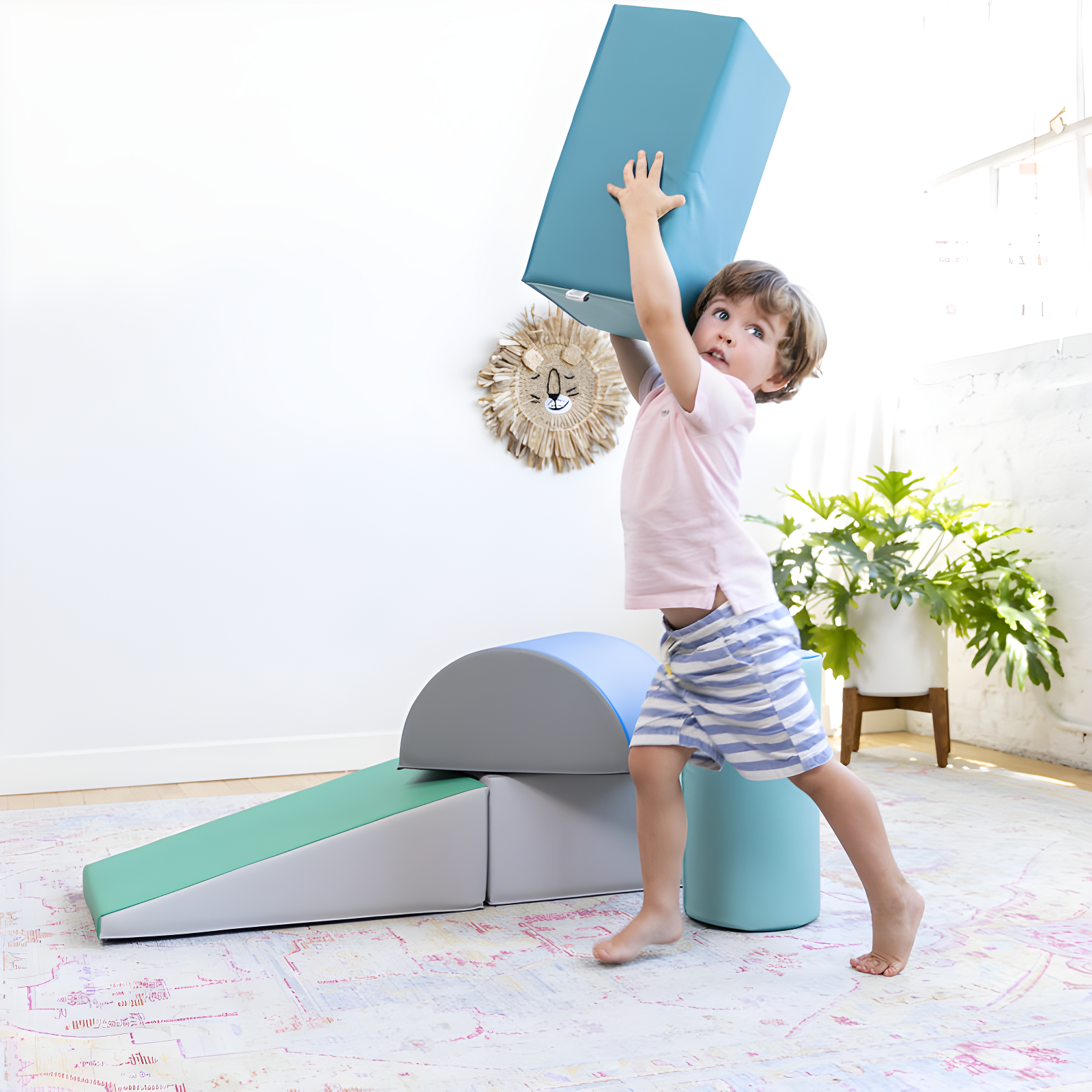 ECR4Kids SoftZone Climb and Crawl Playset, Building Blocks, 5-Piece & Reviews | Wayfair