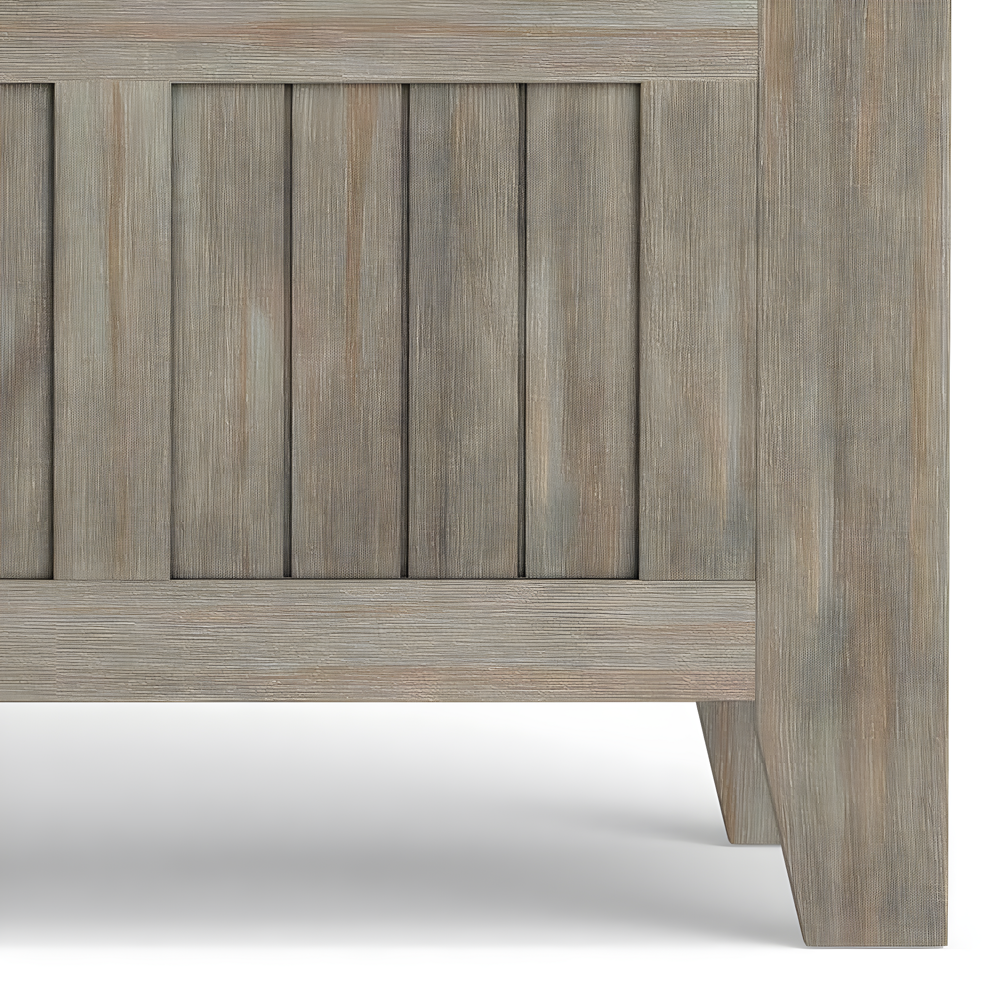 Simpli Home Acadian Solid Wood Entryway Storage Bench with Lift-Top Lid and Dual Compartments