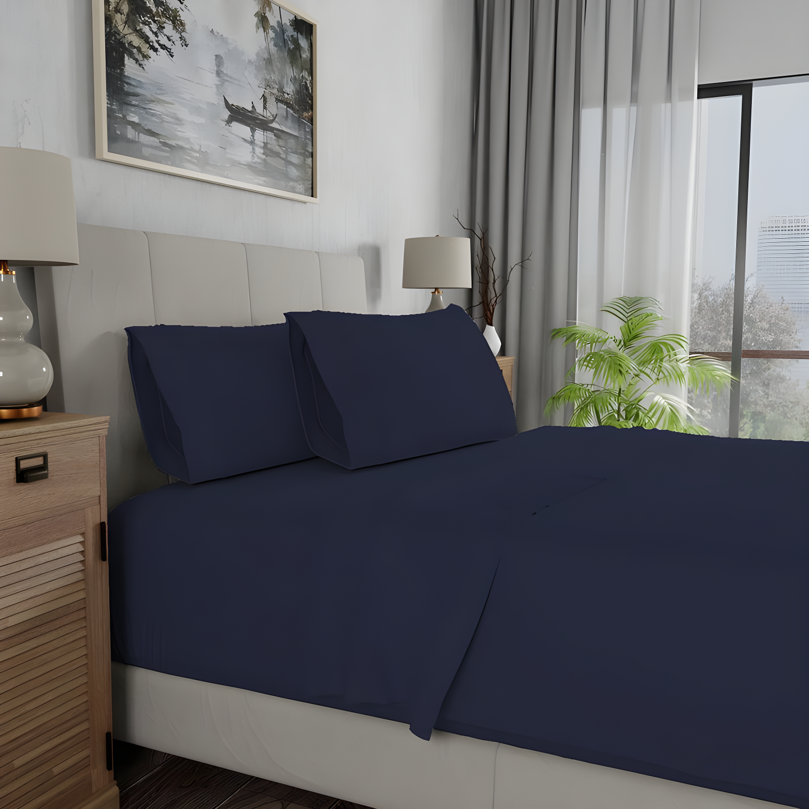 Color Sense 100% Cotton Ultra-Light Flat Sheet