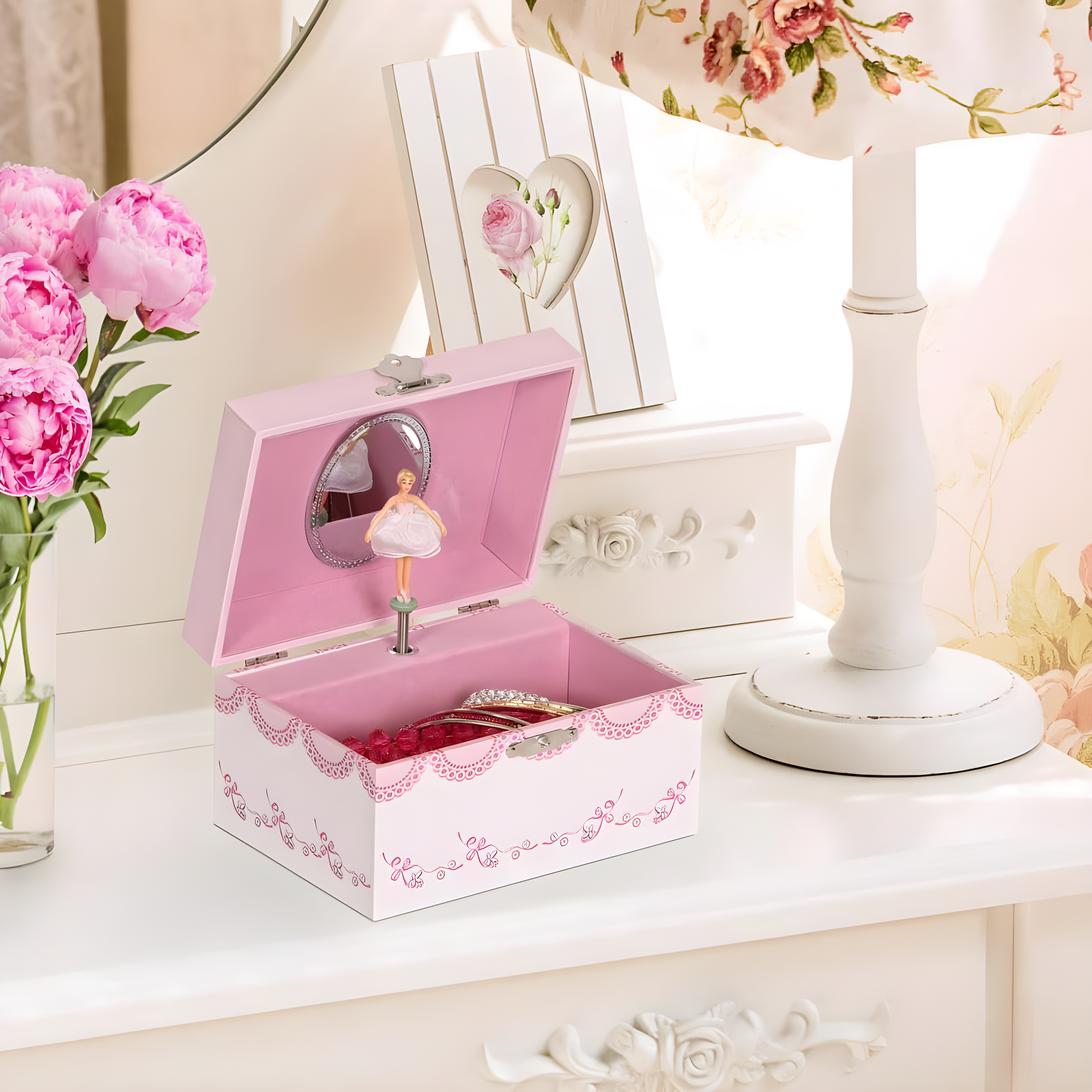 Mele and Co Clarice Girl's Musical Ballerina Jewelry Box