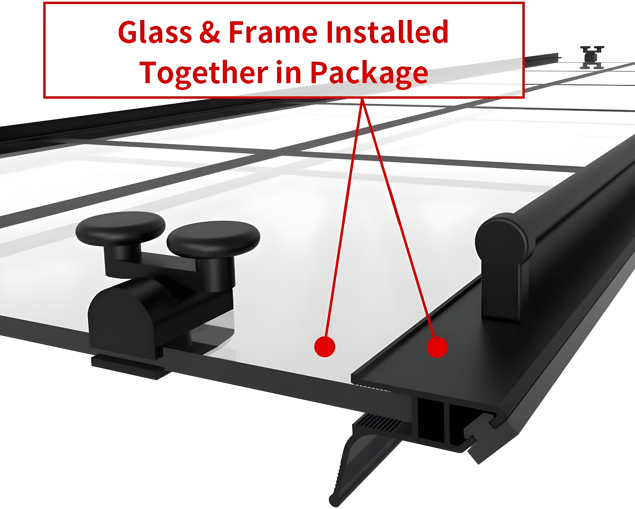 Elegant YJY-BL-343472GD-01 34"D x 34"W x 72"H Framed Square Shower Enclosure with 1/4"Clear Tempered Glass Shower Door