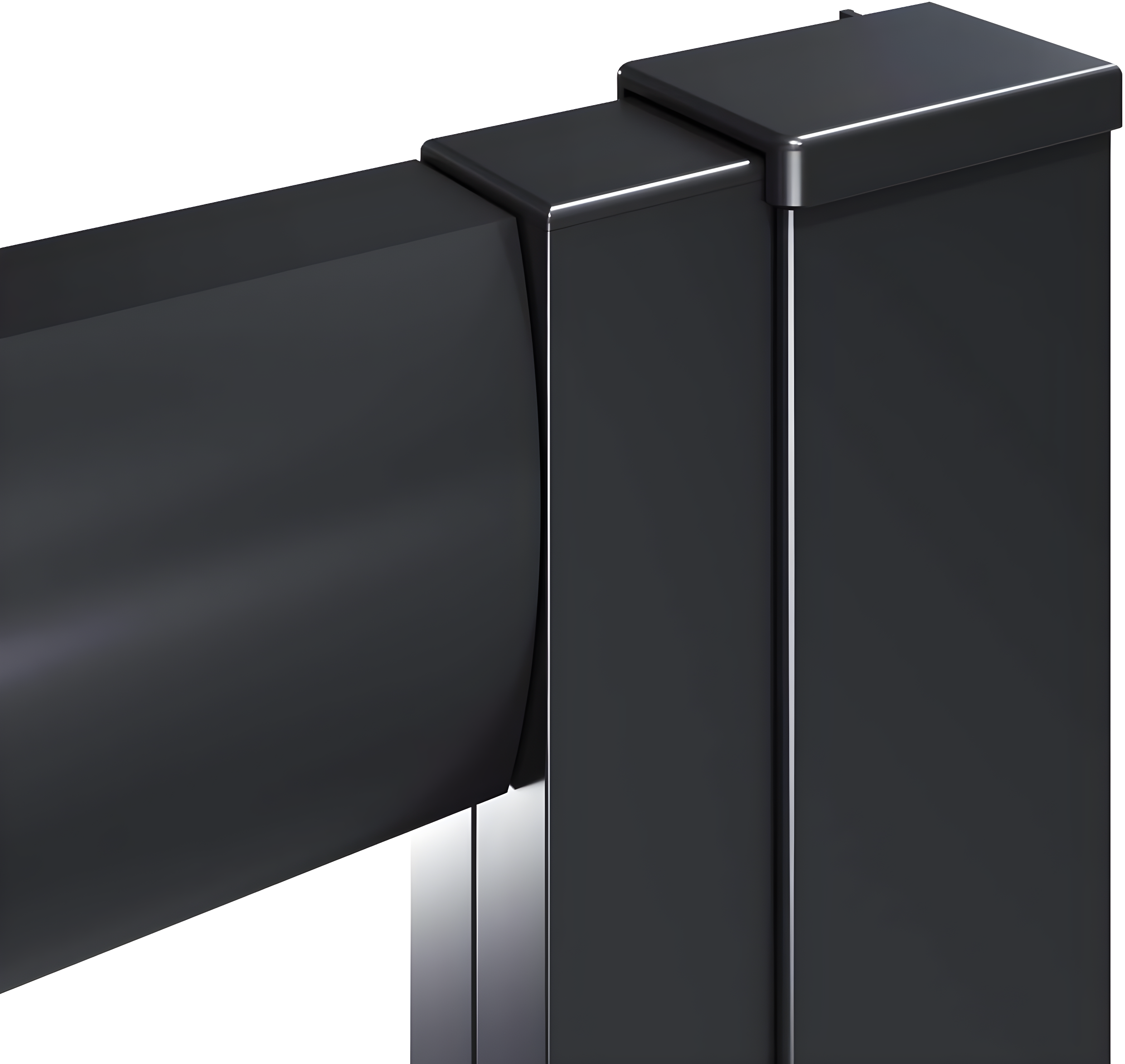 Elegant YJY-BL-343472GD-01 34"D x 34"W x 72"H Framed Square Shower Enclosure with 1/4"Clear Tempered Glass Shower Door