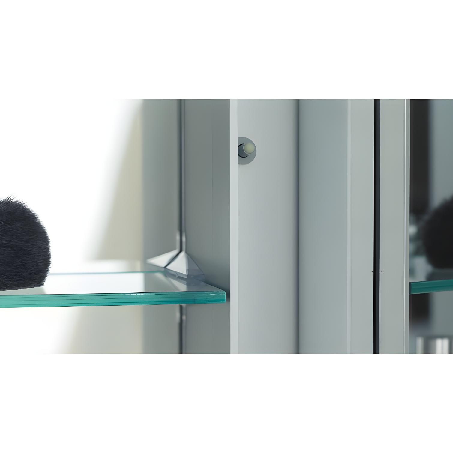 R3 Series Recessed or Surface Mount Frameless Medicine Cabinet with 3 Adjustable Shelves