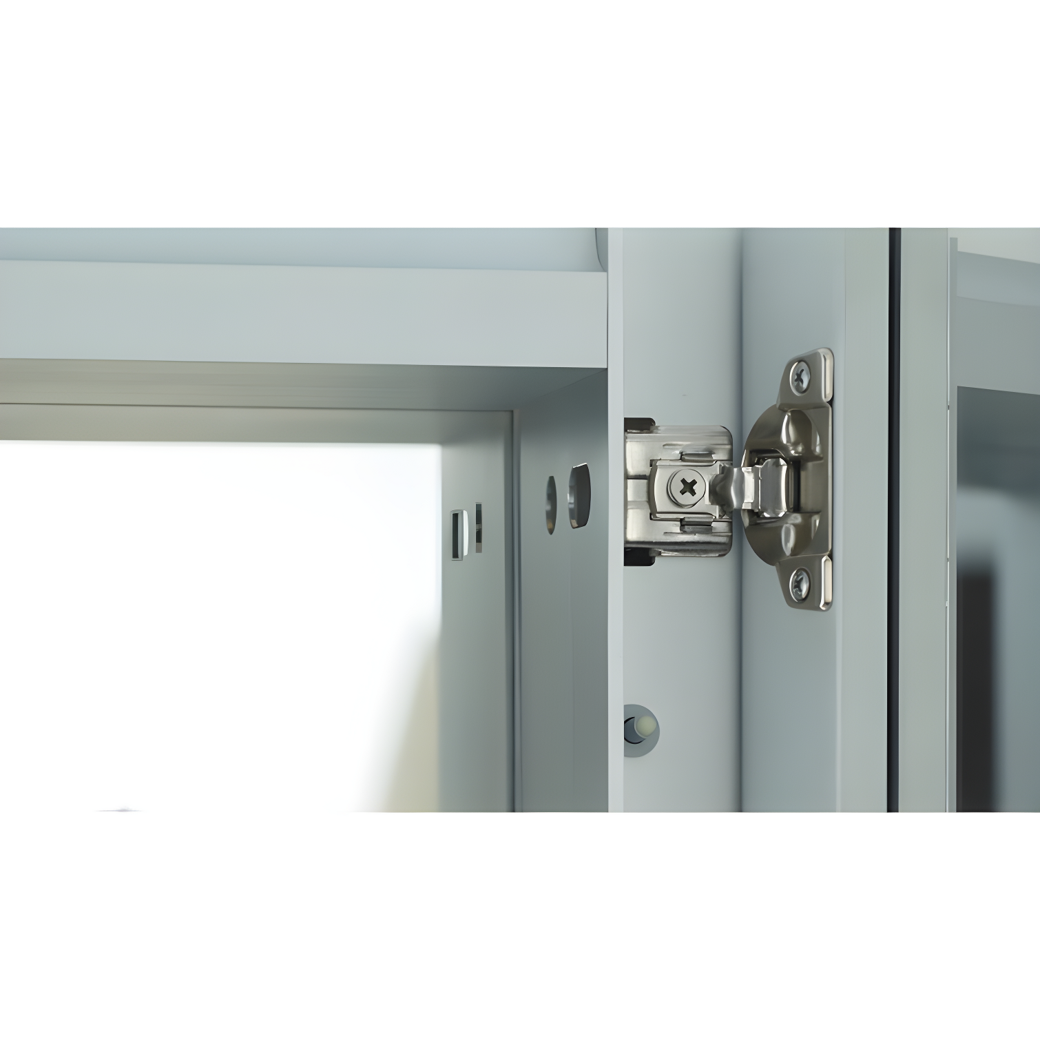 R3 Series Recessed or Surface Mount Frameless Medicine Cabinet with 3 Adjustable Shelves