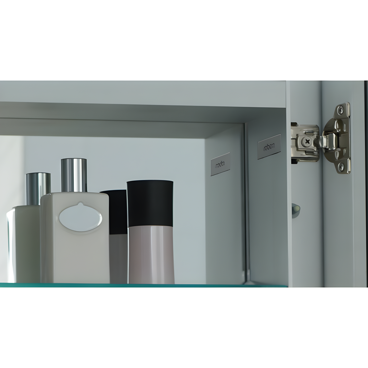 R3 Series Recessed or Surface Mount Frameless Medicine Cabinet with 3 Adjustable Shelves