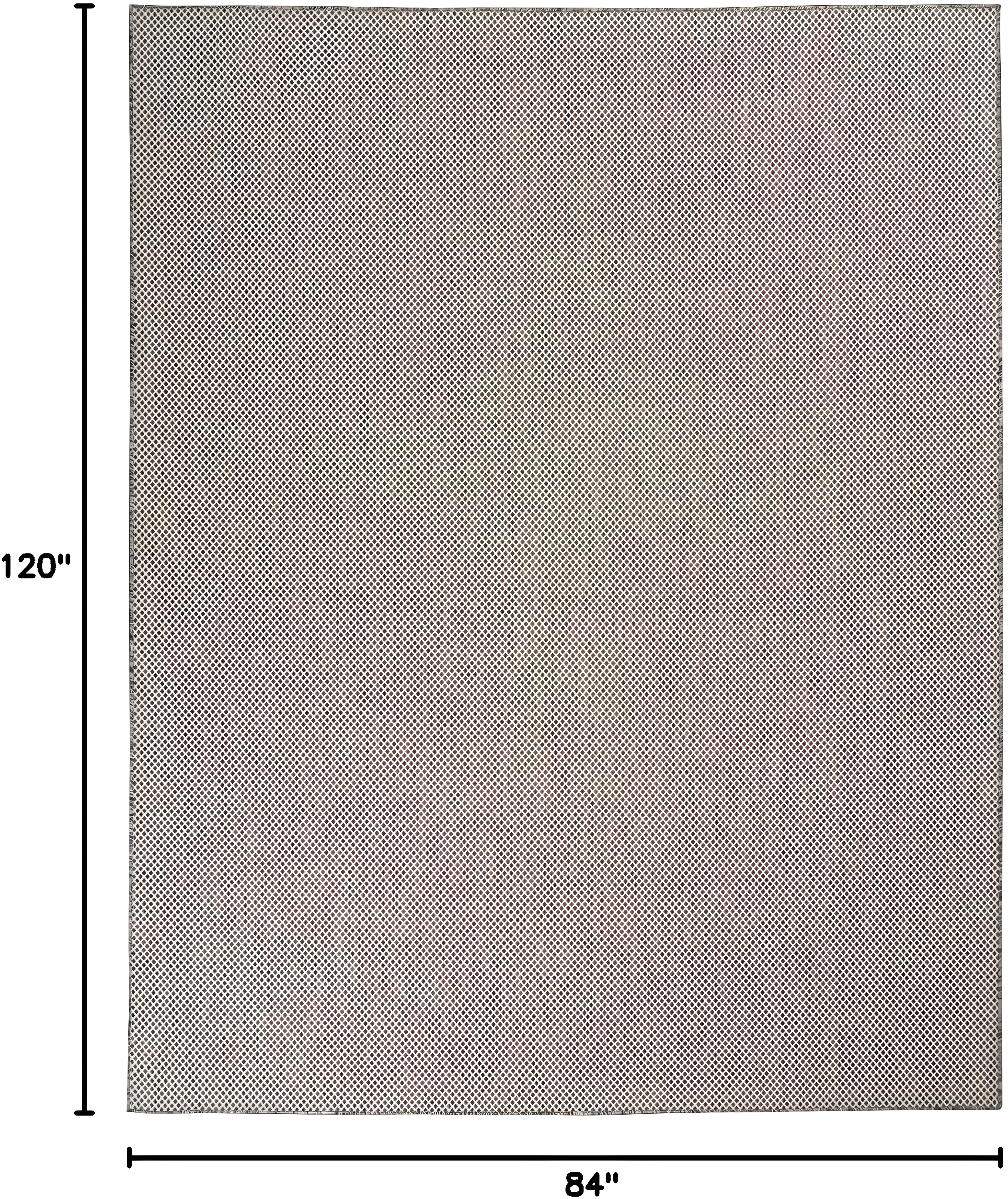 Nourison Courtyard COU01 Indoor/outdoor Area Rug - Ivory Charcoal 7' x 10'