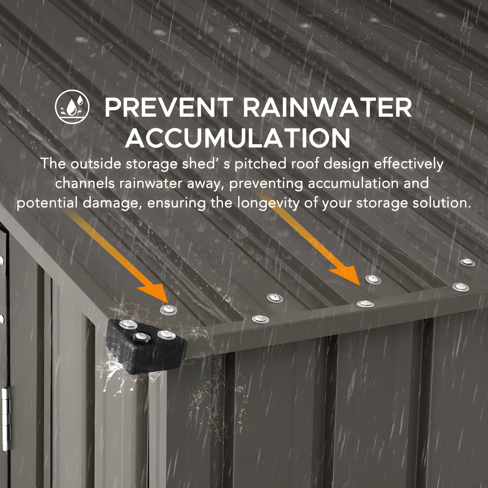 Sunjoy Sunjoy Outdoor Storage Shed 10 x 20 ft. Carport, Patio Metal Utility Large Storage Shed Garage with 2 Doors and 4 Vents, for Car, Truck, Bike, Garbage Can, Tool, Lawnmower