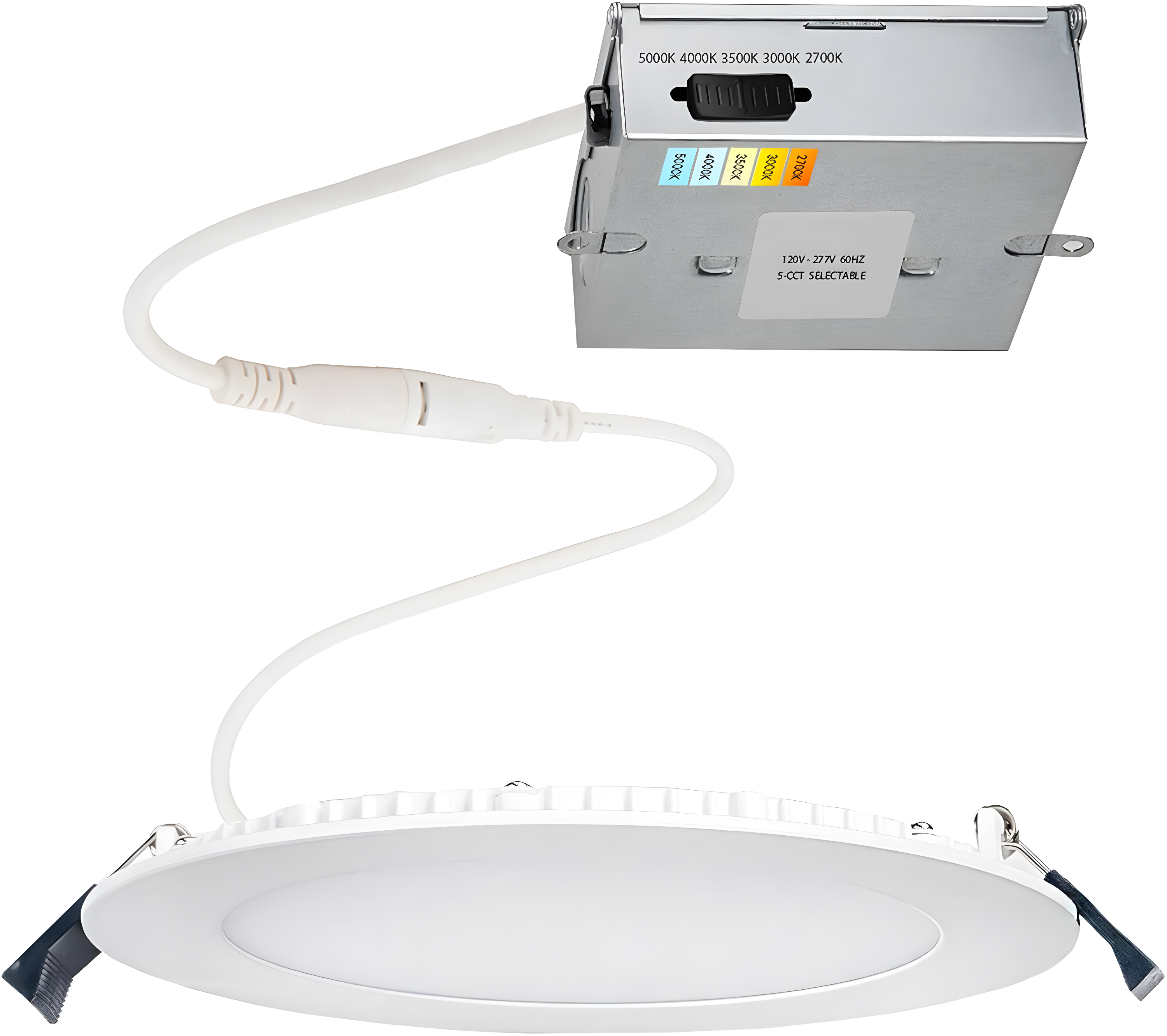 Lotos Selectable Color Temperature Dimmable Air-Tight IC Rated LED Canless Recessed Lighting Kit
