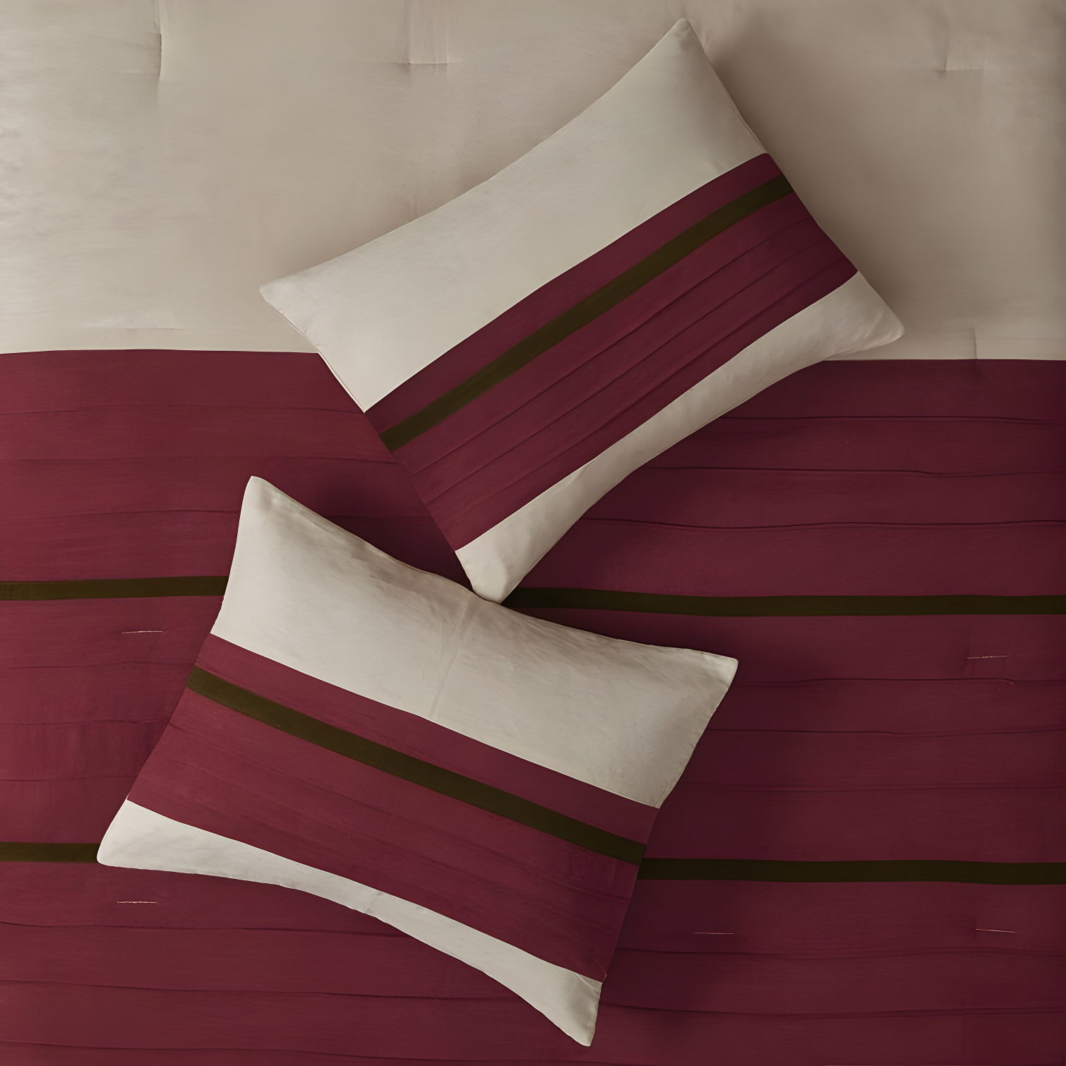 7pc California King Dakota Microsuede Comforter Set Red: Madison Park, Hypoallergenic, Embroidered, Machine Washable