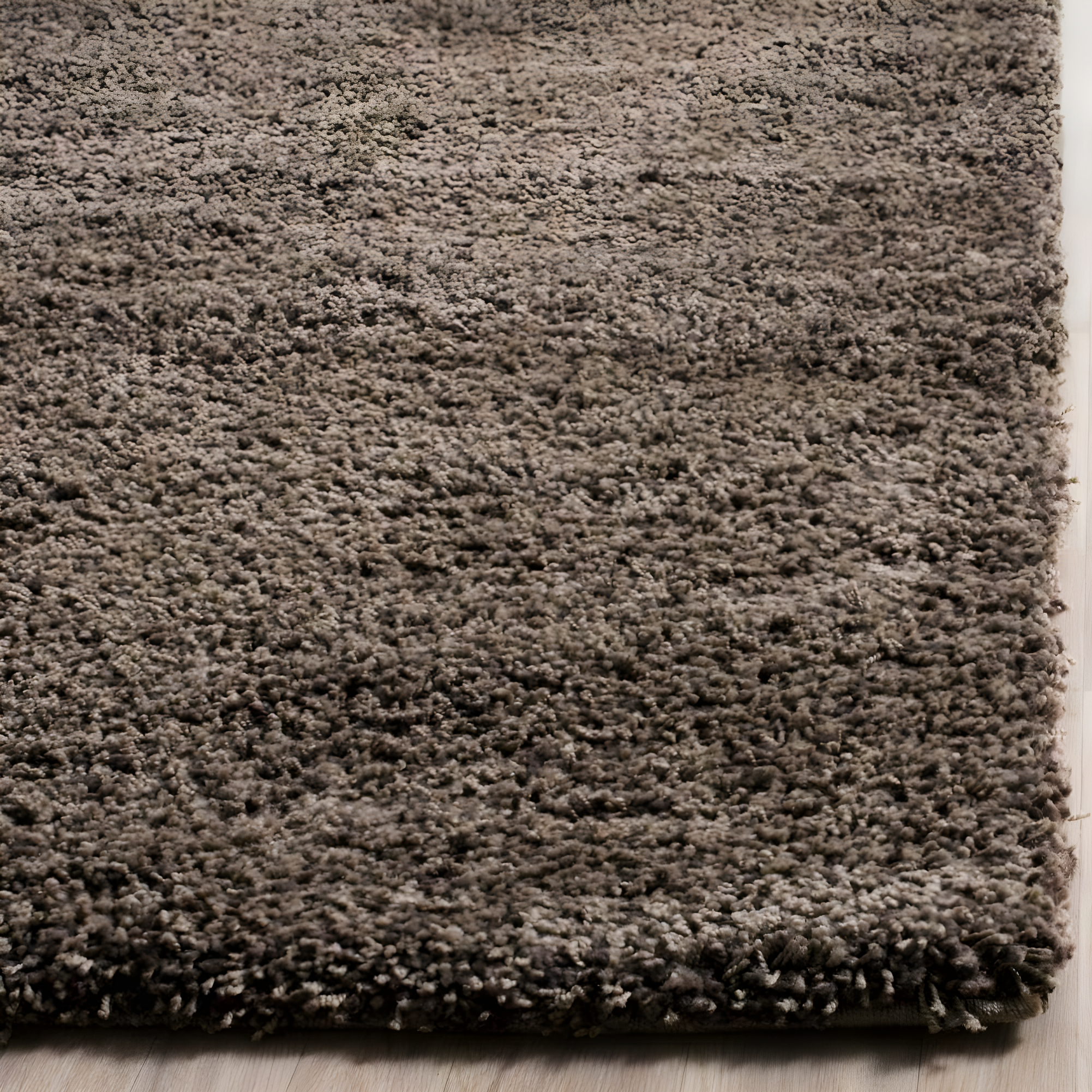Shag SG151 Power Loomed Indoor Area Rug - Mushroom - 4'x6' - Safavieh.